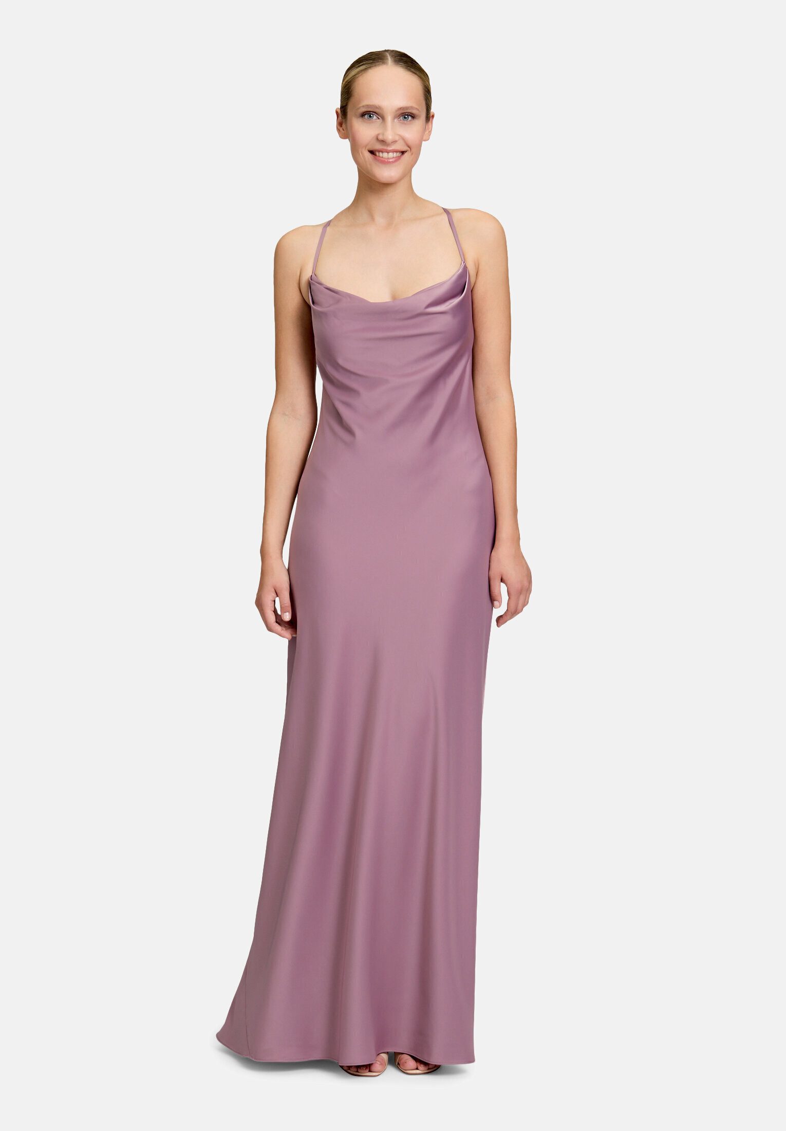 Vera Mont Abendkleid Damen mit Wasserfallausschnitt