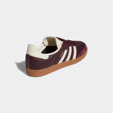 adidas Originals Samba OG W - Maroon / Cream White / Gold Metallic Sneaker