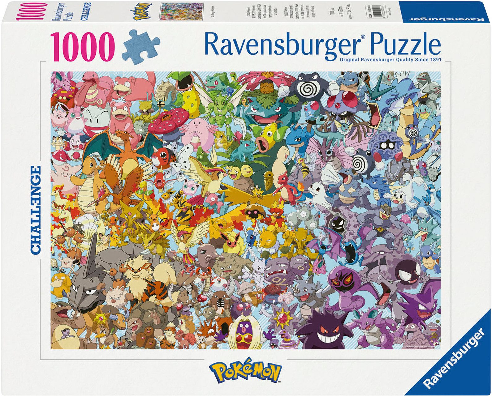 Ravensburger Puzzle Challenge, Pokémon, 1000 Puzzleteile, Made in Germany günstig online kaufen