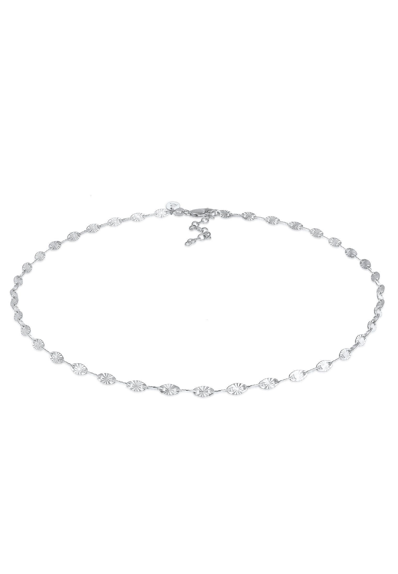 Elli Premium Choker Choker Plättchen Design Stern Look 925 Silber