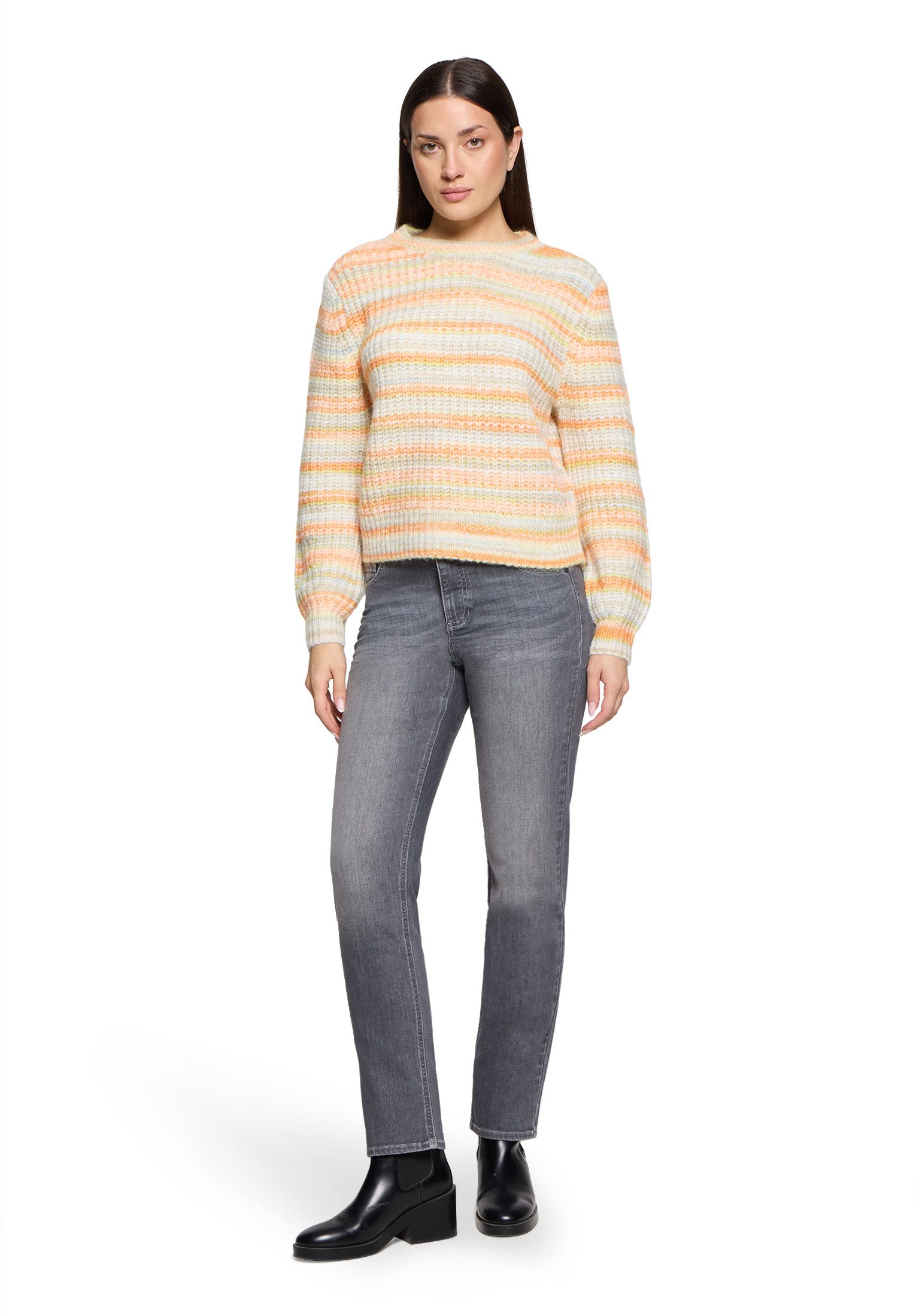 Betty&Co Strickpullover Damen mit Effektgarn (1-tlg) Struktur