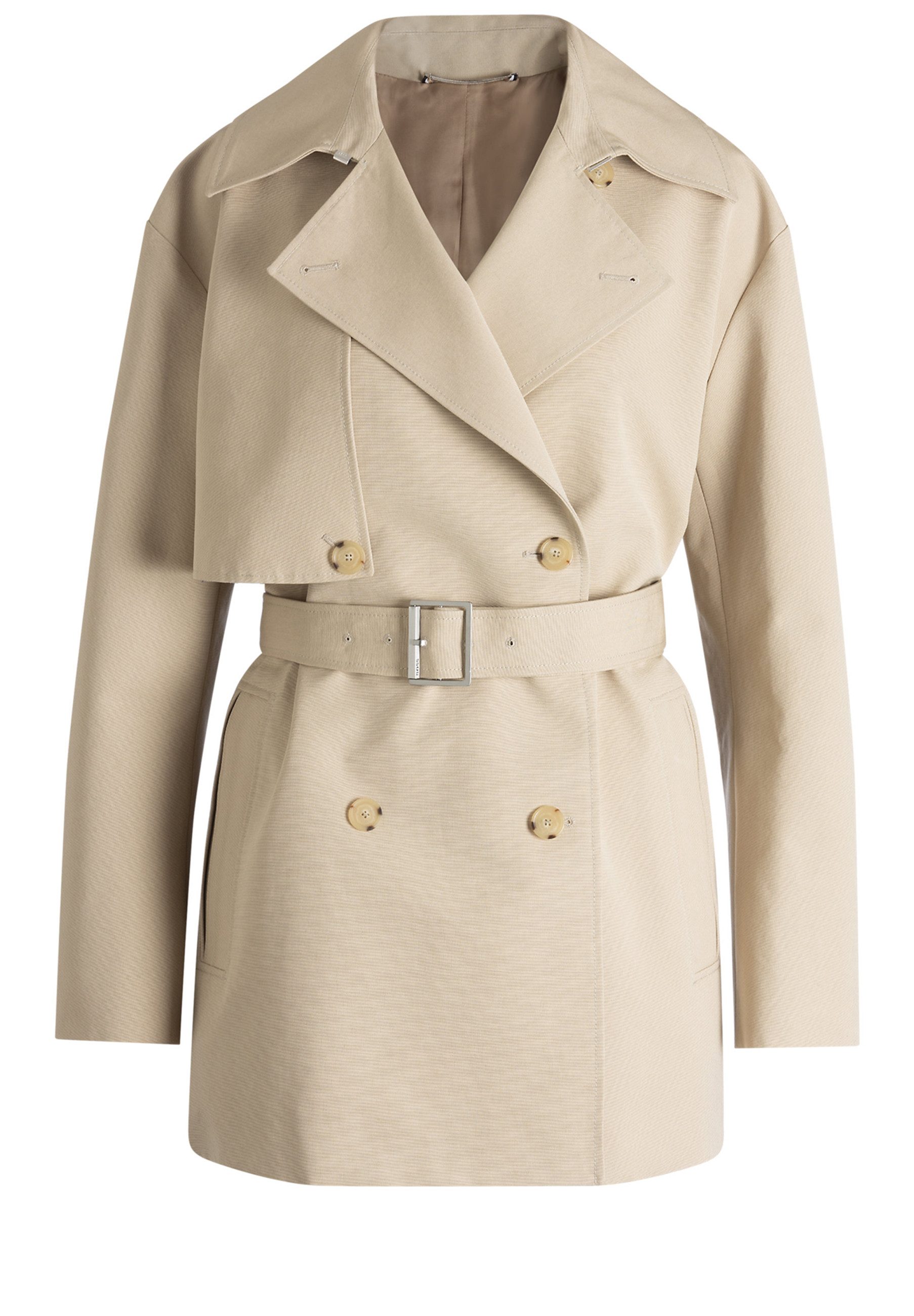 BOSS Trenchcoat Cromas mit Gürtel (1-tlg)