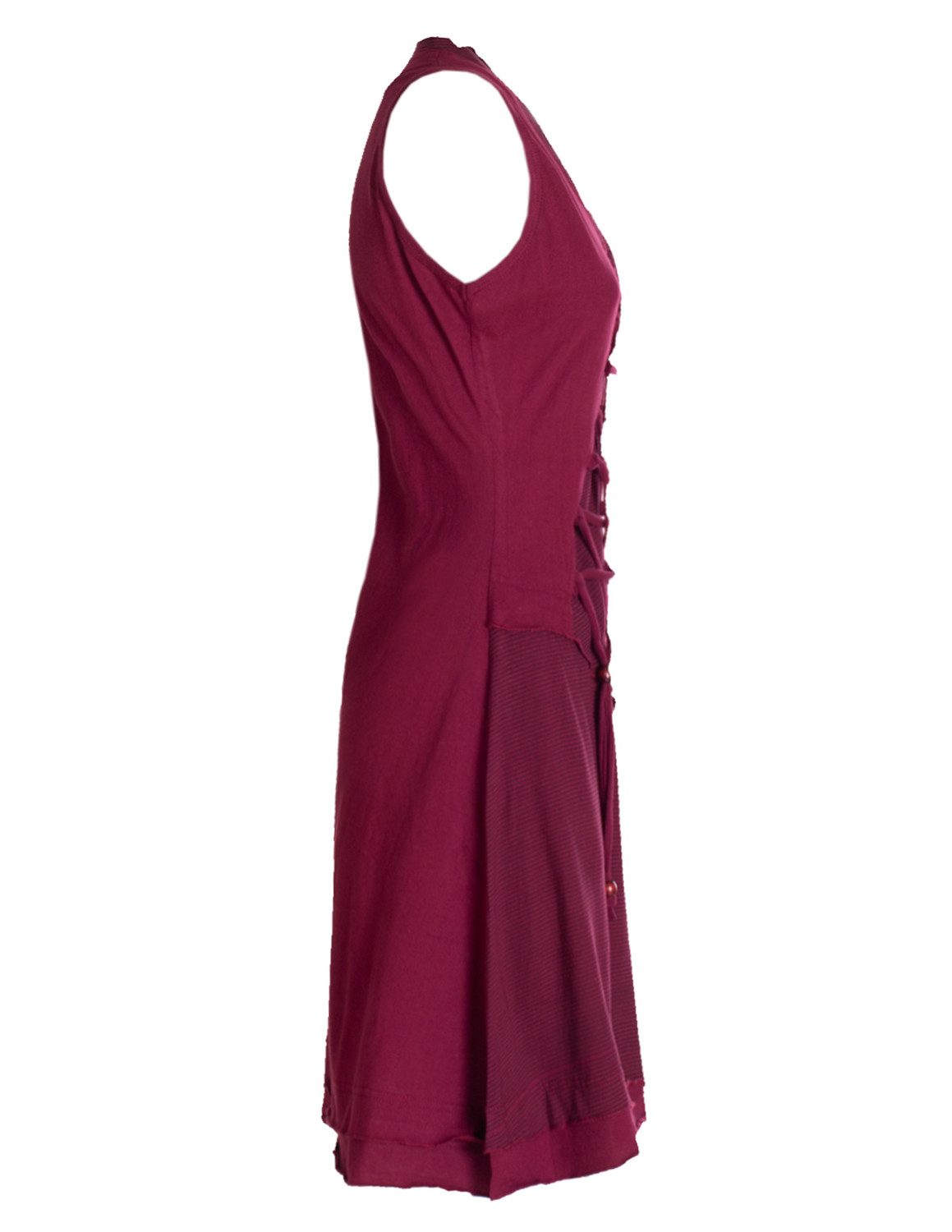 Vishes Sommerkleid Asymmetrisches Damen Sommer Kleid Baumwoll-Keid Shirt-Kleider Hippie, Goa, Elfen Style – Bild 3 von 4
