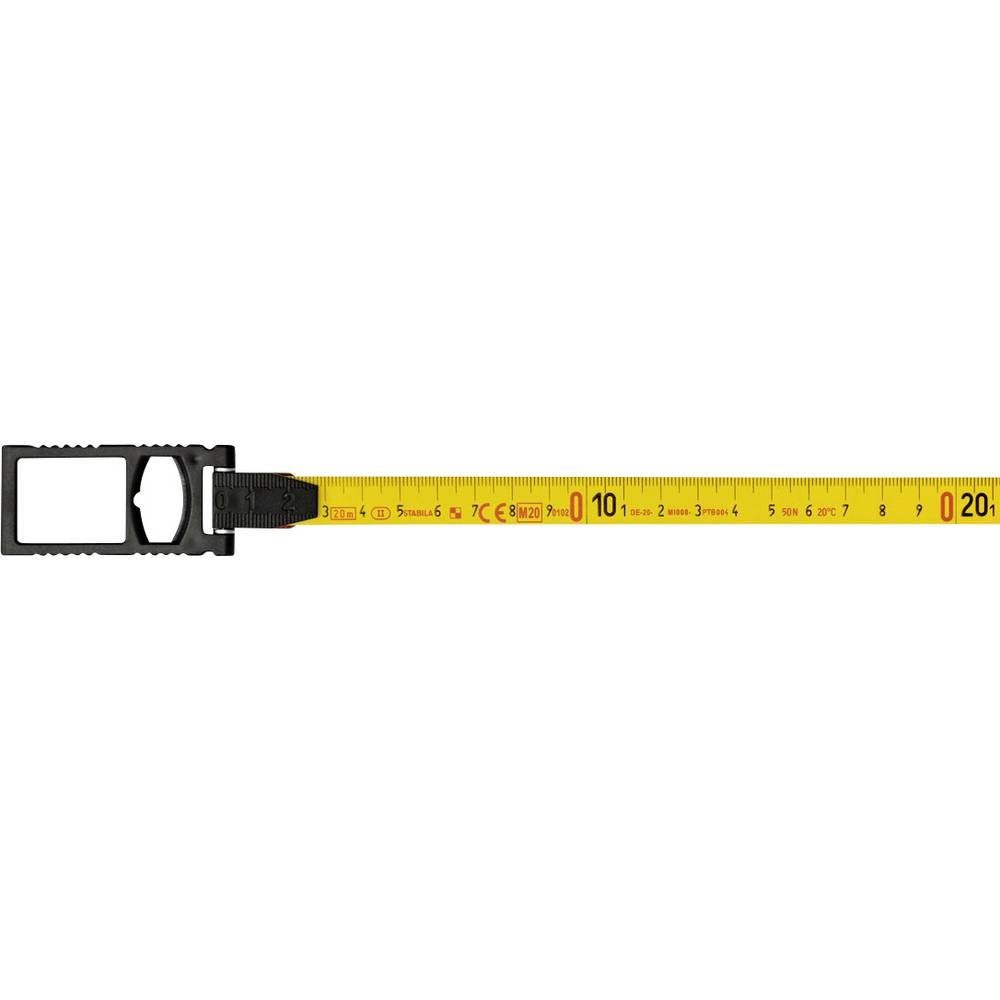 Stabila Maßband Kapselbandmaß LBM 2000, 20 m, Stahlband mit metrischer Skala 19658