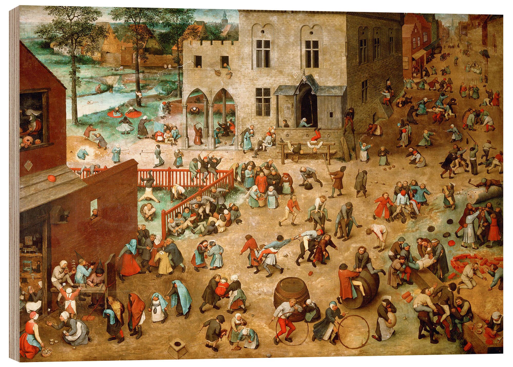Holzbild Pieter Brueghel d.Ä.
