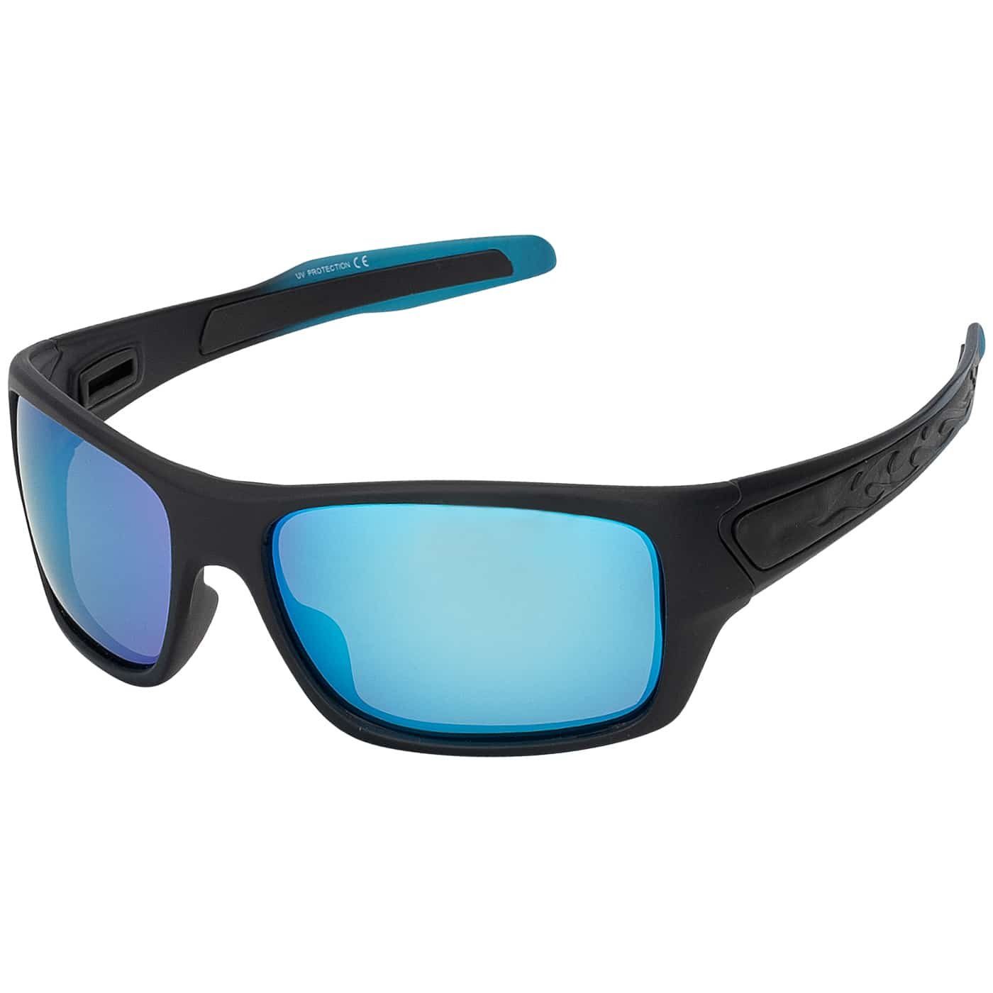 BEZLIT Eyewear Sportbrille Rundglas Designer Damen Sonnenbrille, (1-St), mit blau, schwarz, rot und grauen Linsen