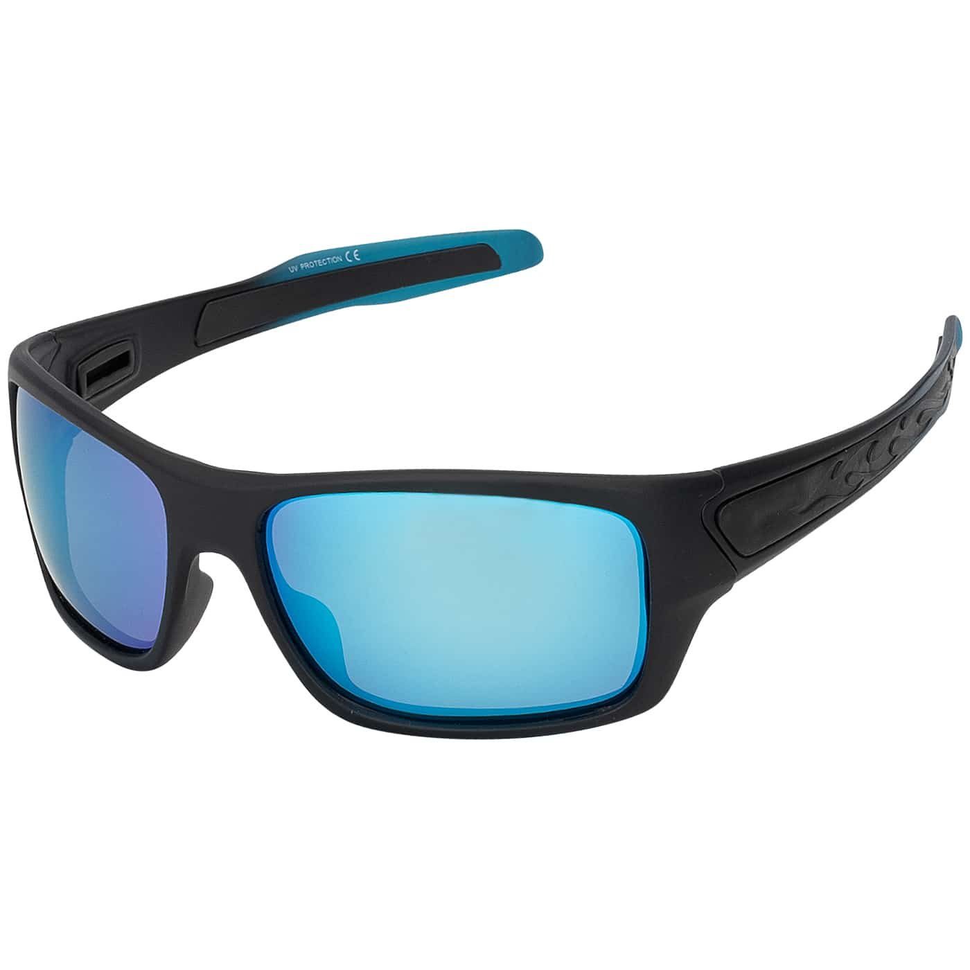 BEZLIT EYEWEAR Sportbrille Rundglas Designer Damen Sonnenbrille (1-St), mit blau, schwarz, rot und grauen Linsen mehr