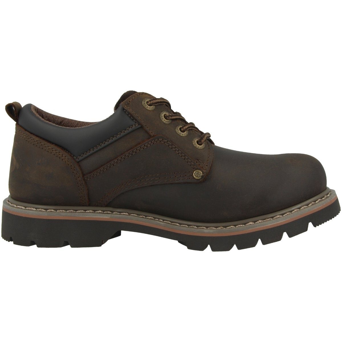 Schnürschuh braun 23DA005 by Herren Gerli Dockers Ziernähte