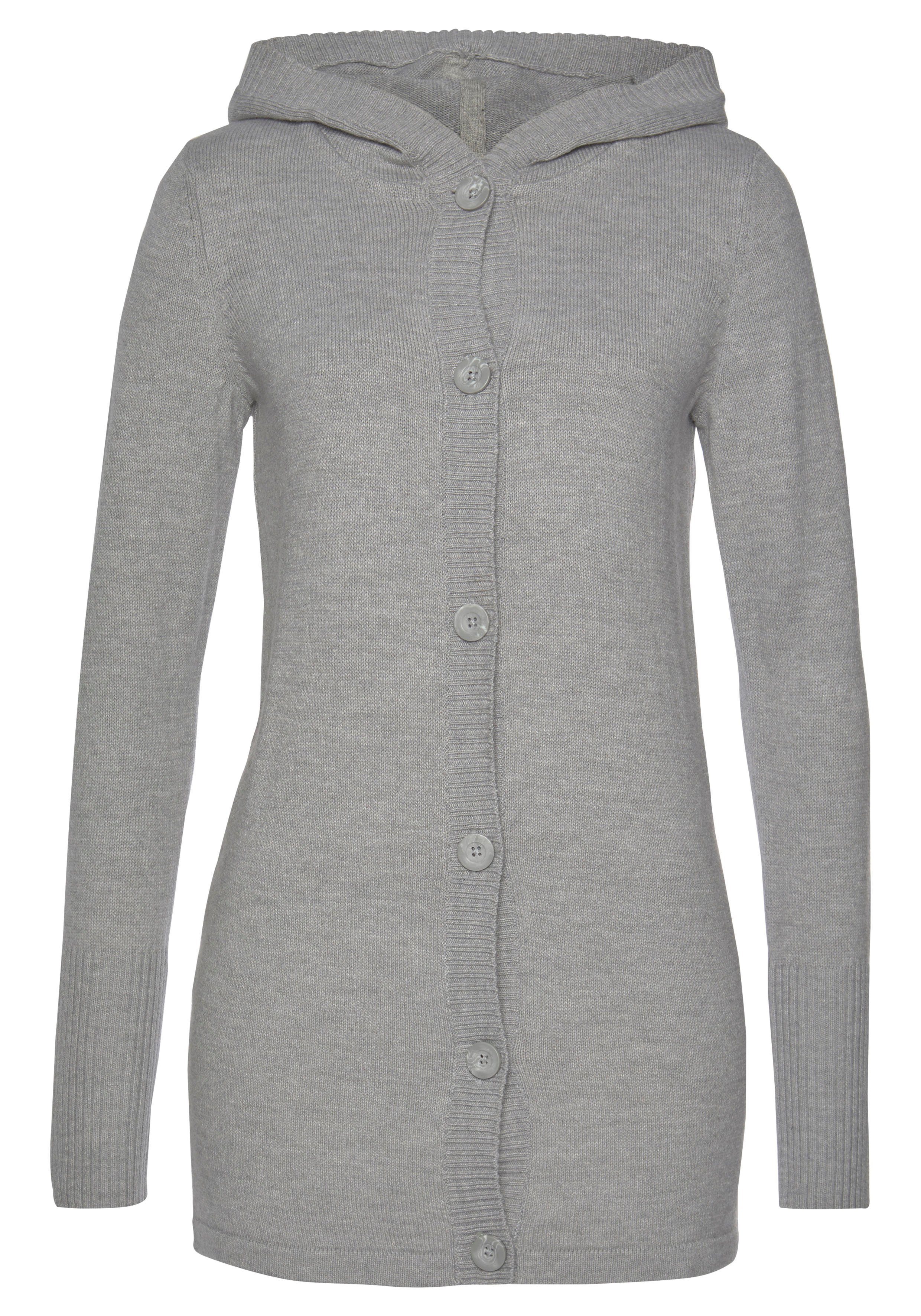 Kapuzenstrickjacke