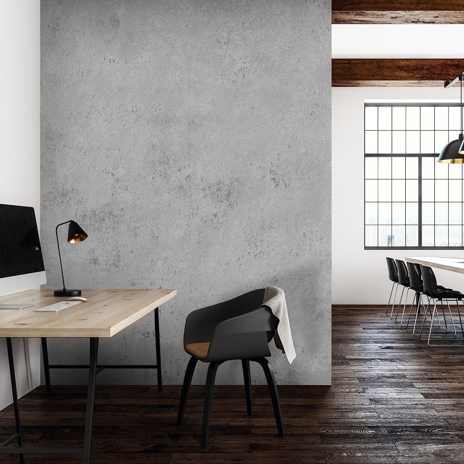 Schulte Badrückwand DecoDesign Dekor Stein Grau-Hell, (1 Platte à 100 x 210 cm), Wandverkleidung, Duschrückwand, fugenloser Fliesenersatz