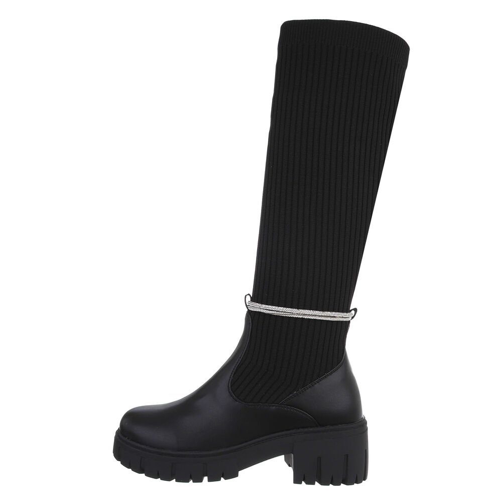 Ital-Design Damen Freizeit Plateaustiefel (85136900) Blockabsatz günstig online kaufen