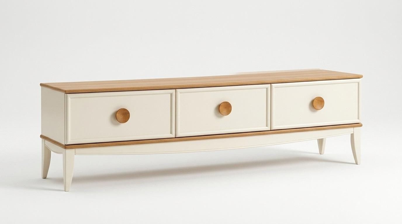 Xlmoebel Lowboard TV Board Stil modern beige praktisch Wohnzimmer geräumig komfortabel (TV-Board, 1 St., 1-tlg)