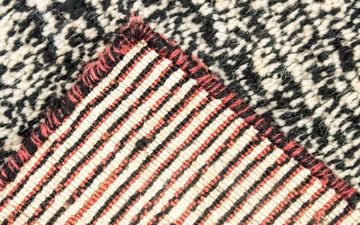 Wollteppich Shaggy Teppich handgewebt mehrfarbig, morgenland, rechteckig, Höhe: 18 mm