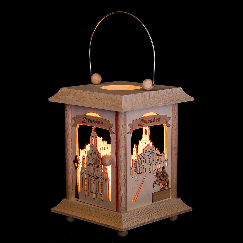 Kuhnert Schwibbogen Tischlaterne Dresden (22cm) von Drechslerei Kuhnert