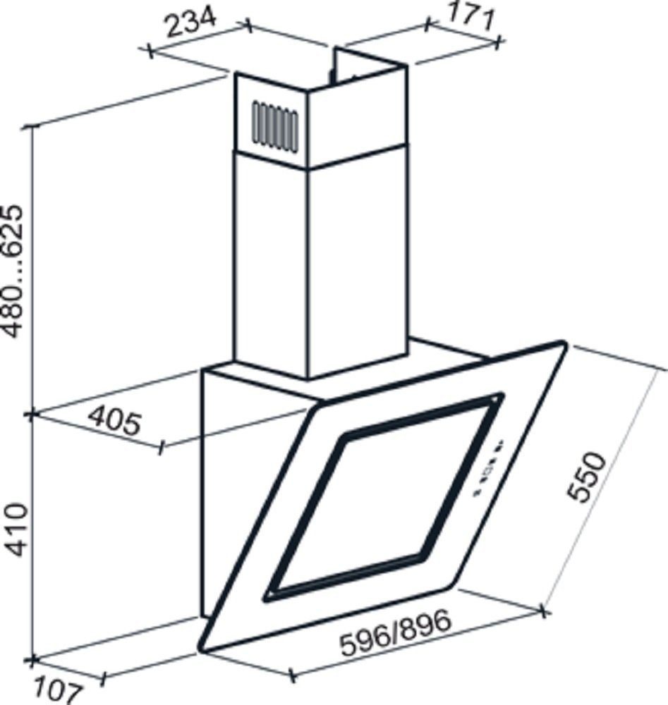 90 cm cm/ Range 121L+Dunstabzugshaube BL Cooker 90 913 S Prime, E 155 Induktions-Standherd GURARI 90 BL+GCH