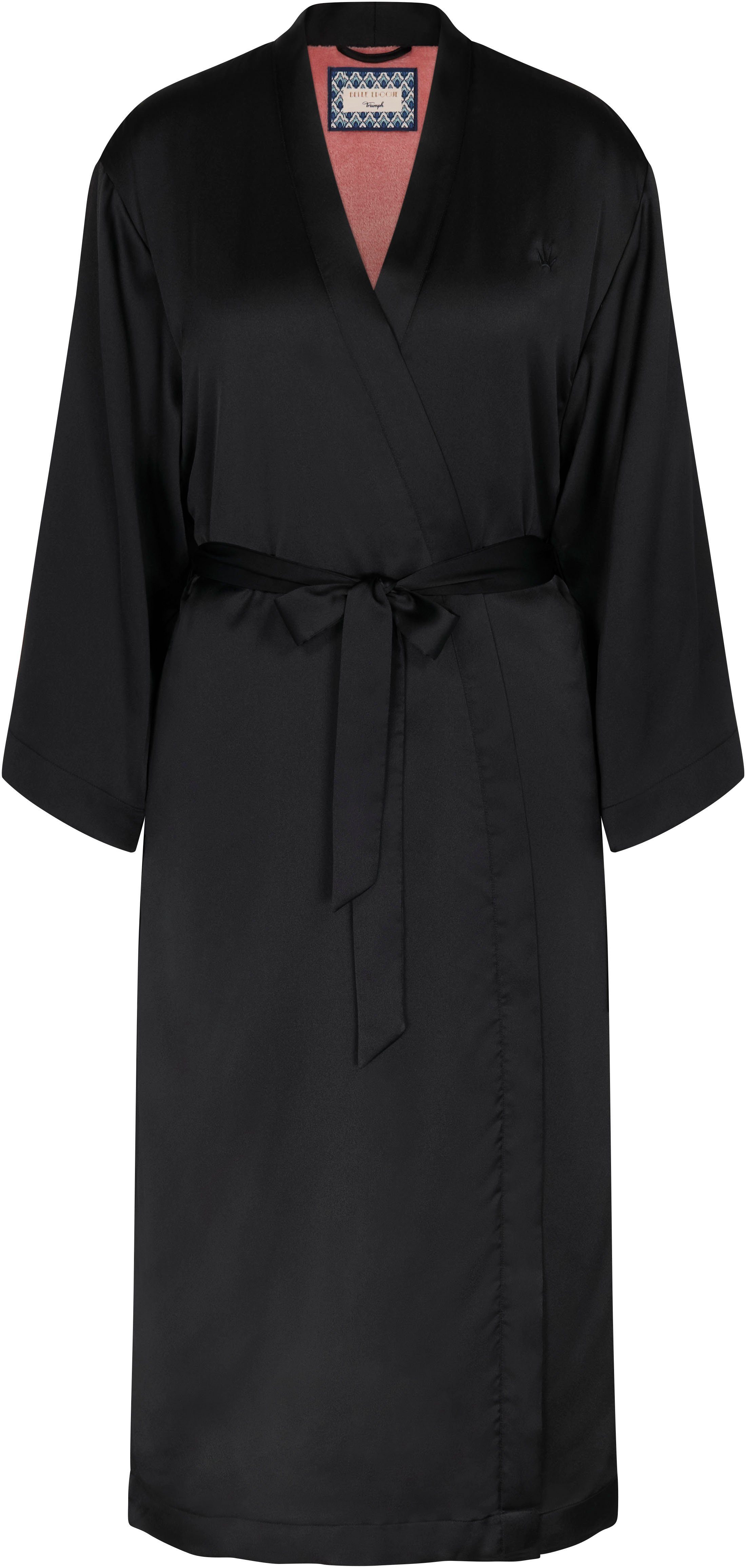 Triumph Bademantel ROBES, Midilänge, leicht Kimono-Morgenmantel glänzend aus Gürtel, Satin