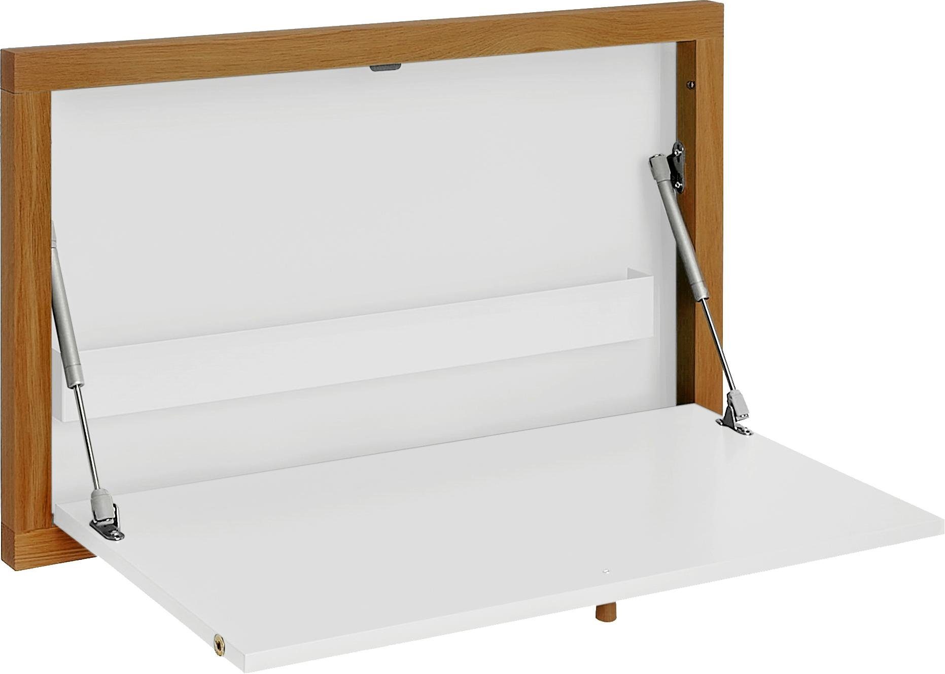 Woodman Klapptisch Brenta, zum aufklappen, platzsparend, Rahmen aus massiver Eiche, FSC®. Reduzierter Preis € 251,99. Unverbindliche Preisempfehlung € 329,99