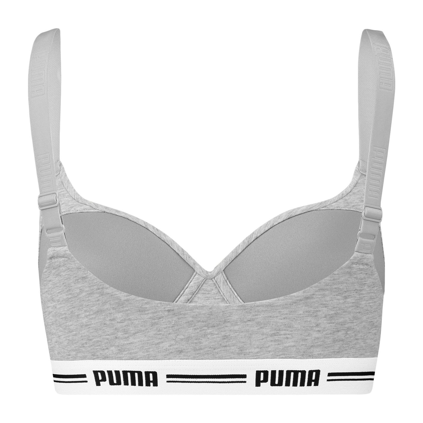 PUMA Bustier Padded Bra Bustier (1-tlg) mit weichem Logo-Unterbrustband