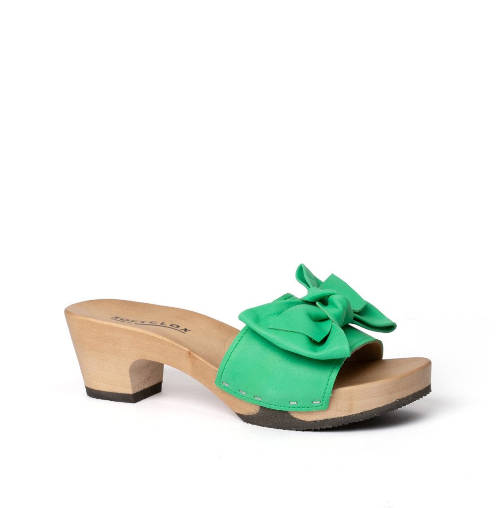Softclox KLARISSA Nappa jadegrün (hazelnut) Pantolette