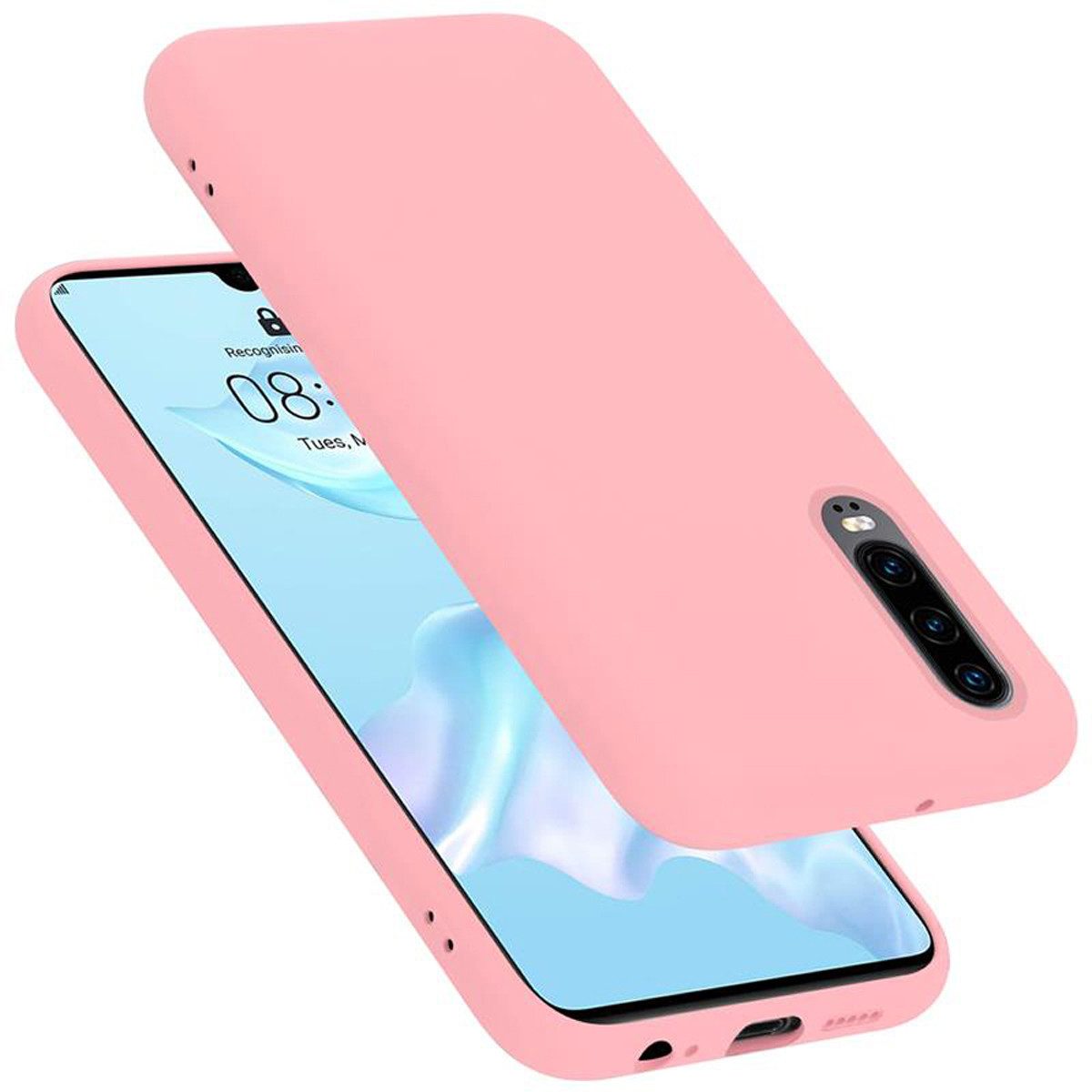 Cadorabo Handyhülle Huawei P30 Huawei P30, Flexible TPU Silikon Handy Schutzhülle - Hülle - Back Cover Bumper