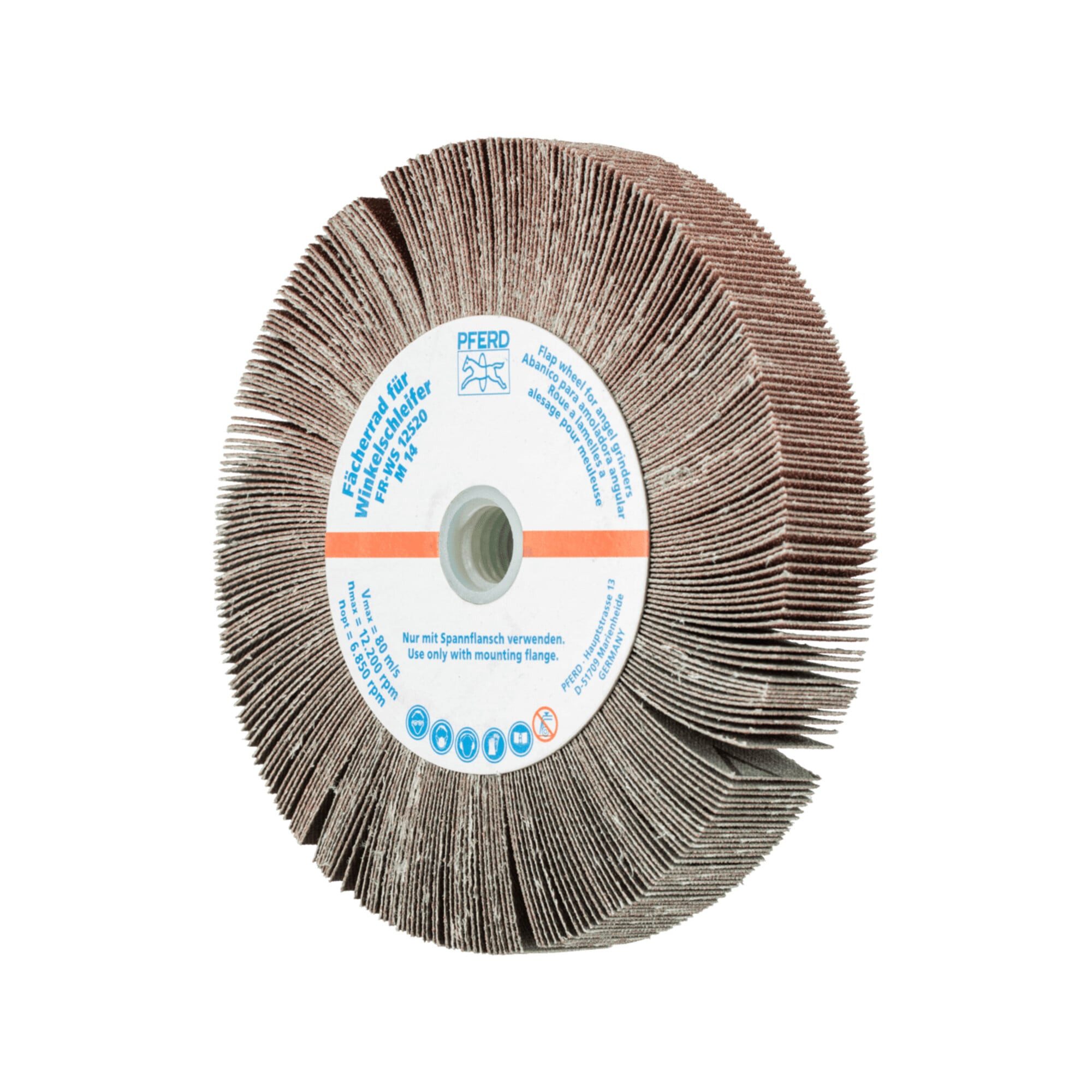 Pferd Fächerscheibe PFERD TOOLS Lamellenschleifrad für Winkelschleifer FR WS Ø 125x20mm M1