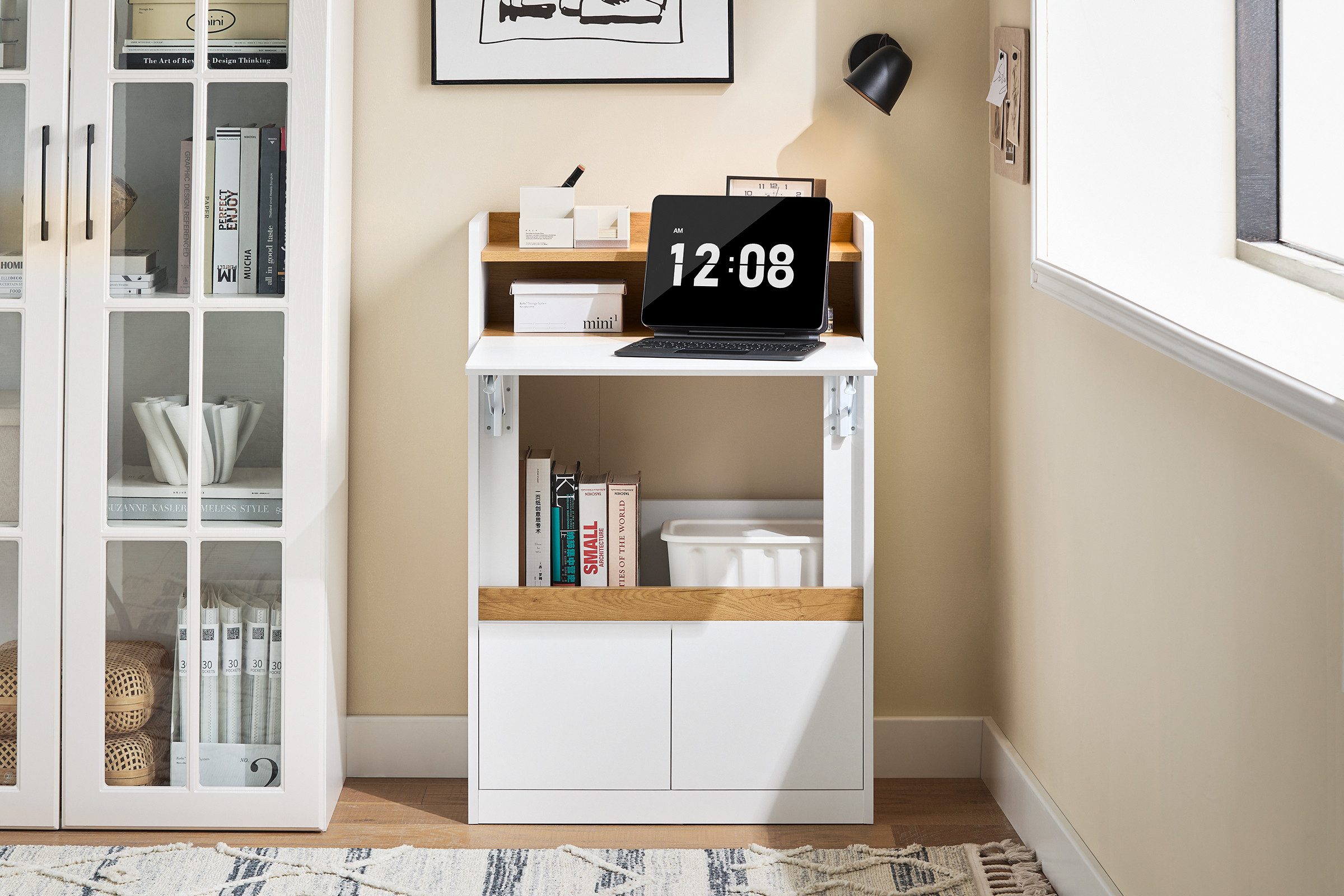 SoBuy Regal-Schreibtisch FWT109, Schreibtisch klappbar Computertisch günstig online kaufen
