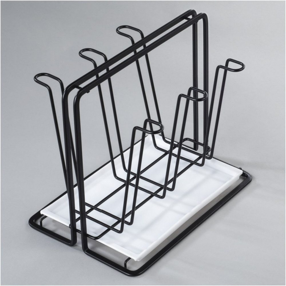 Xavax Küchenorganizer-Set Xavax Abtropfgestell für 6 Flaschen mit Halter