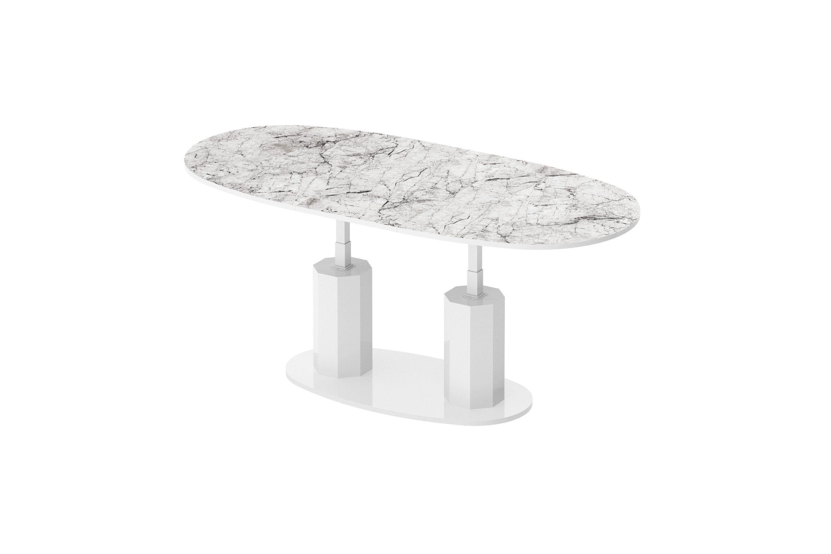 designimpex Couchtisch Design HBL-111 stufenlos höhenverstellbar günstig online kaufen
