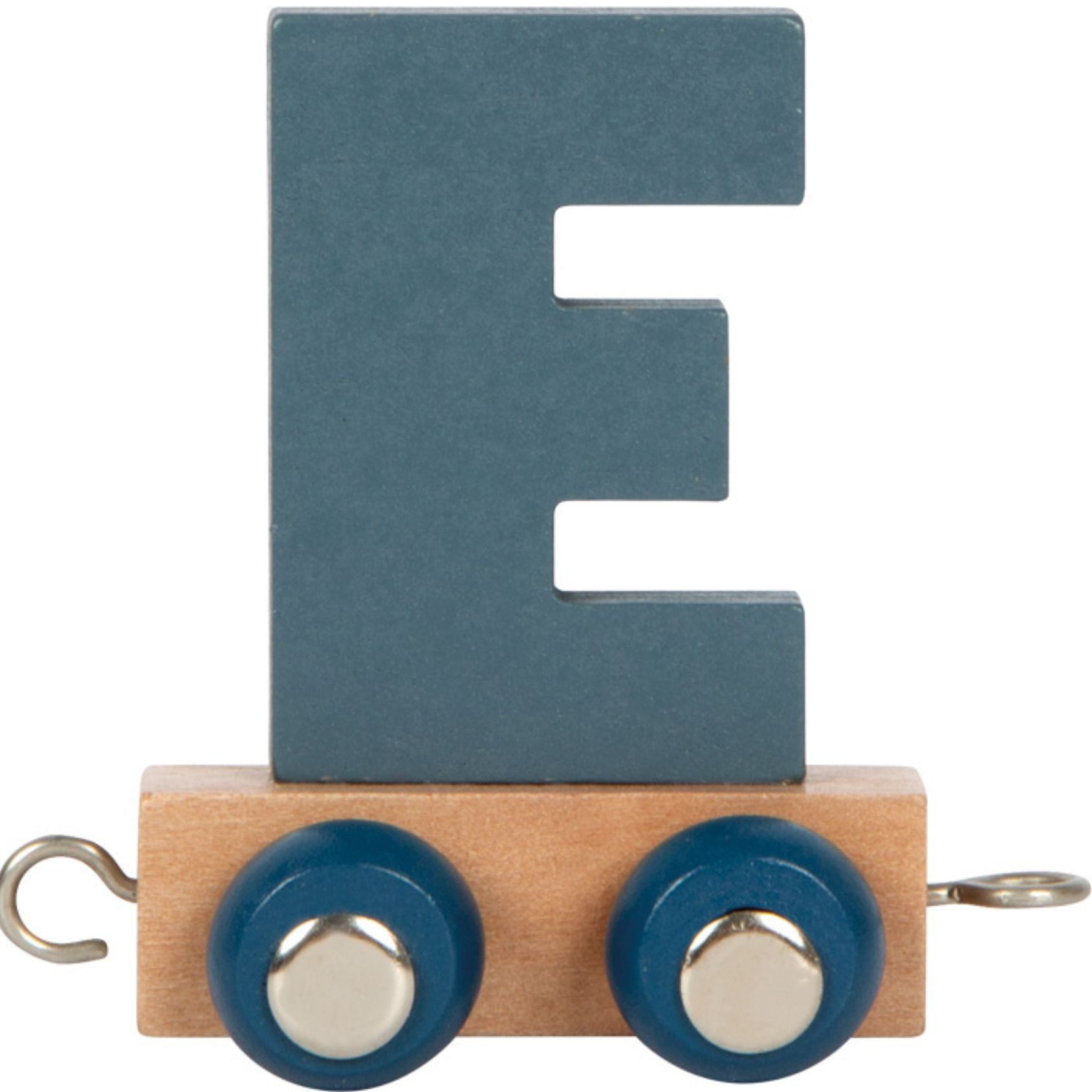 Small Foot Spielzeug-Zug Buchstabenzug Polar E blau, (Set, 1-tlg., 1), Einzigartiges Design, Made in Germany