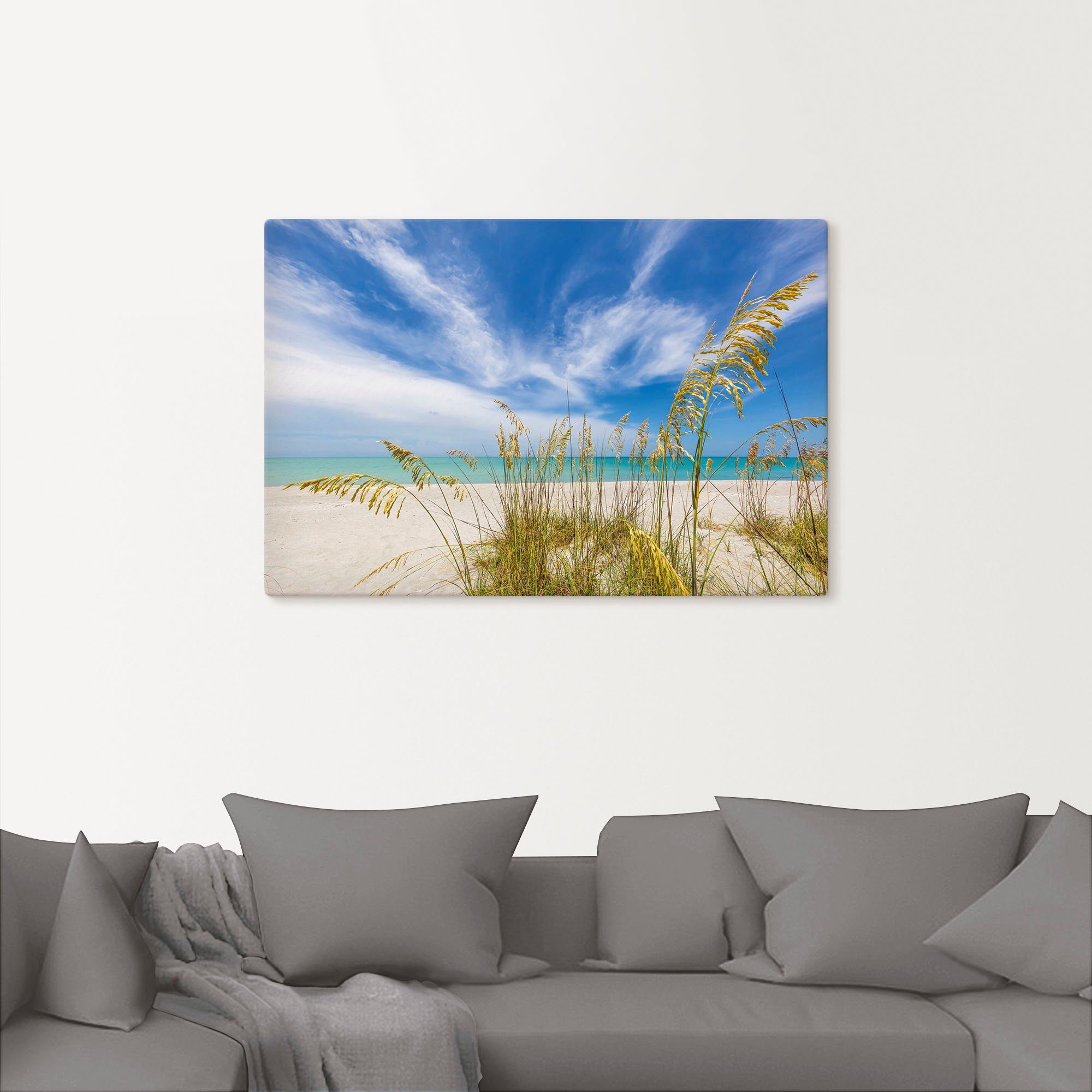 Himmlische Alubild, Größen Leinwandbild, Stille St), (1 als Wandbild Poster versch. Wandaufkleber Strandbilder in Artland Strand, oder am