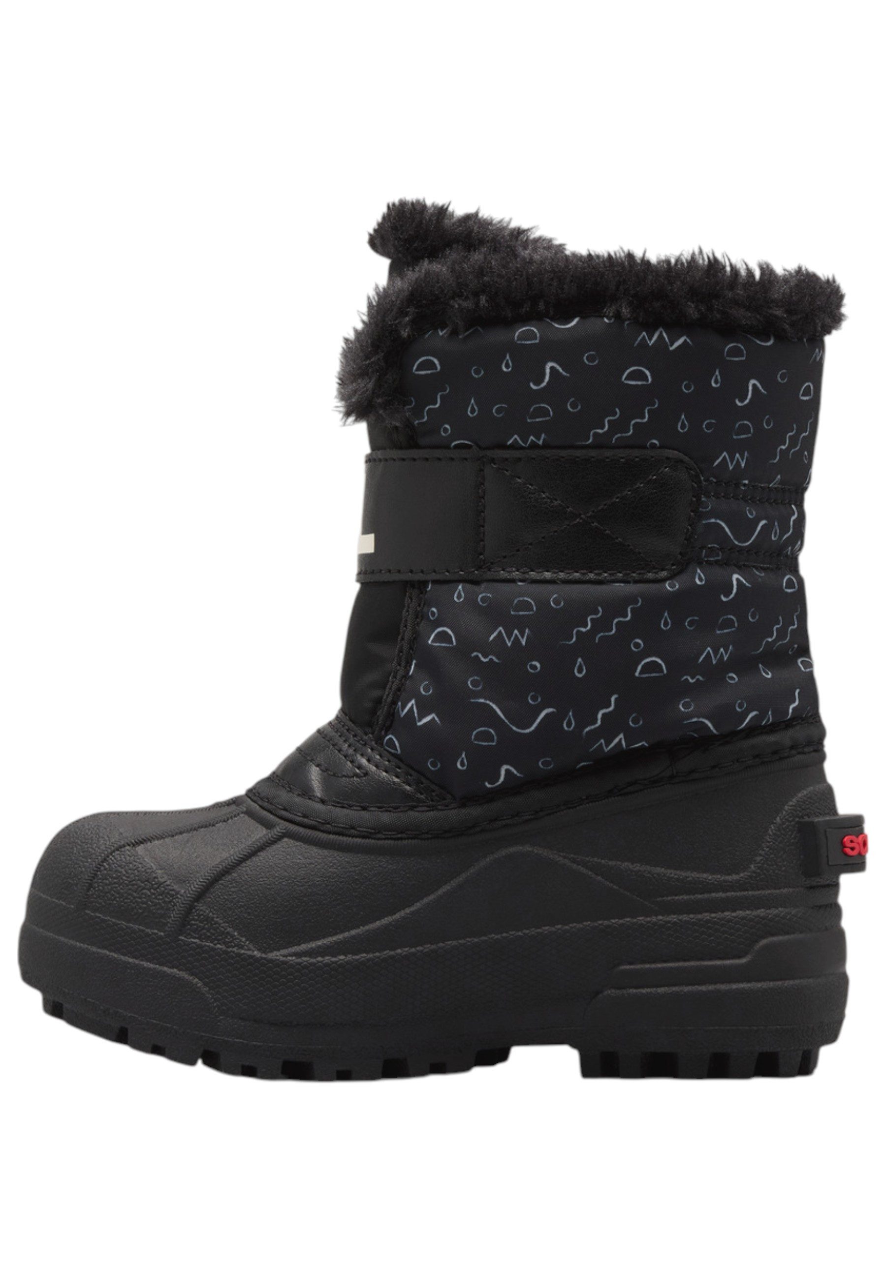 Sorel 2114101 012 Black Bright Red Snowboots