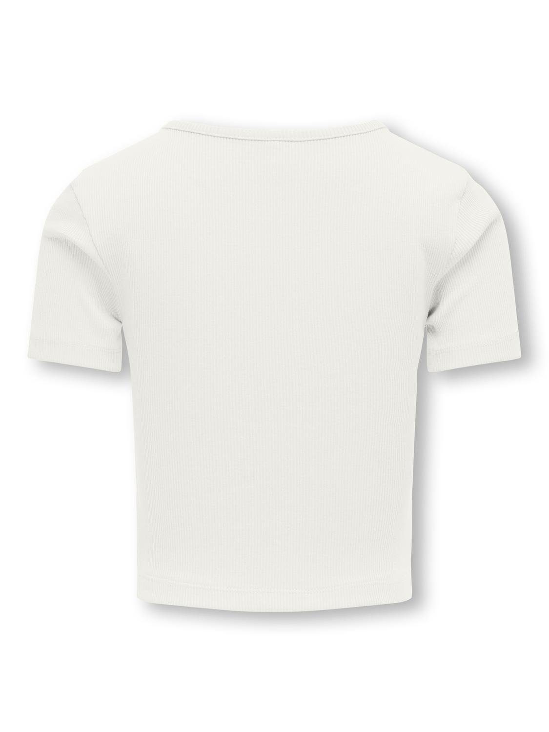 KIDS ONLY Kurzarmshirt KOGNESSA S/S CUT OUT TOP BOX JRS NOOS mit tollem cut-out an der linken Schulter