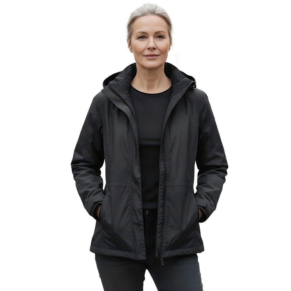 Promodoro Funktionsjacke Outdoorjacke Slim Jacke winddicht-wasserdicht-atmungsaktiv, abnehmbare Kapuze – Bild 4 von 5