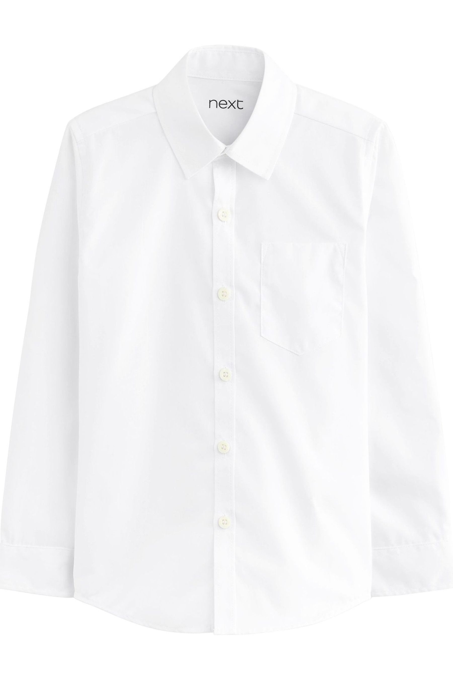 Next Langarmhemd Langarmhemden im Slim-Fit (3 - 17 Jahre), 2er-Pack (2-tlg)