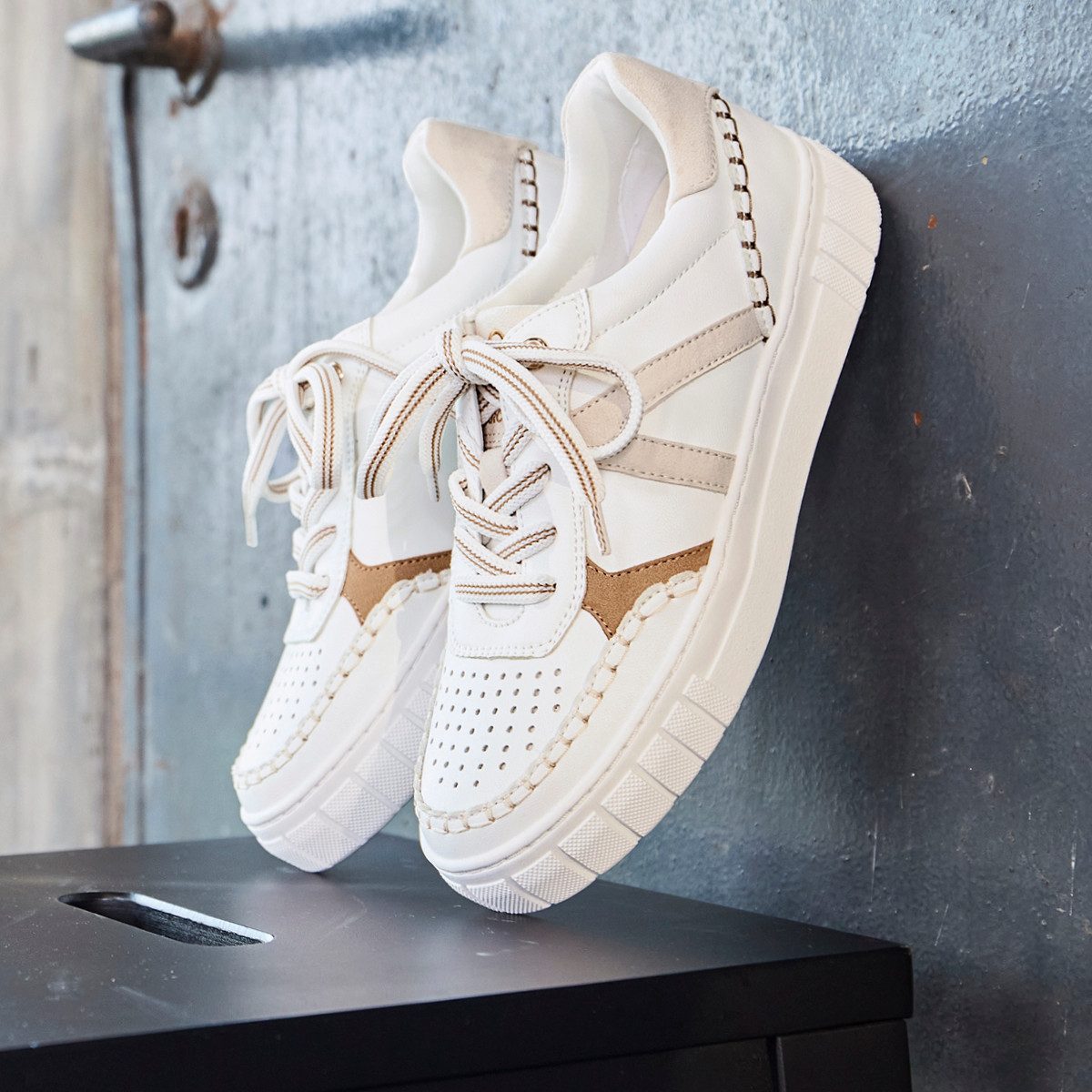 MARCO TOZZI Plateausneaker, Freizeitschuh, Halbschuh, Schnürschuh günstig online kaufen