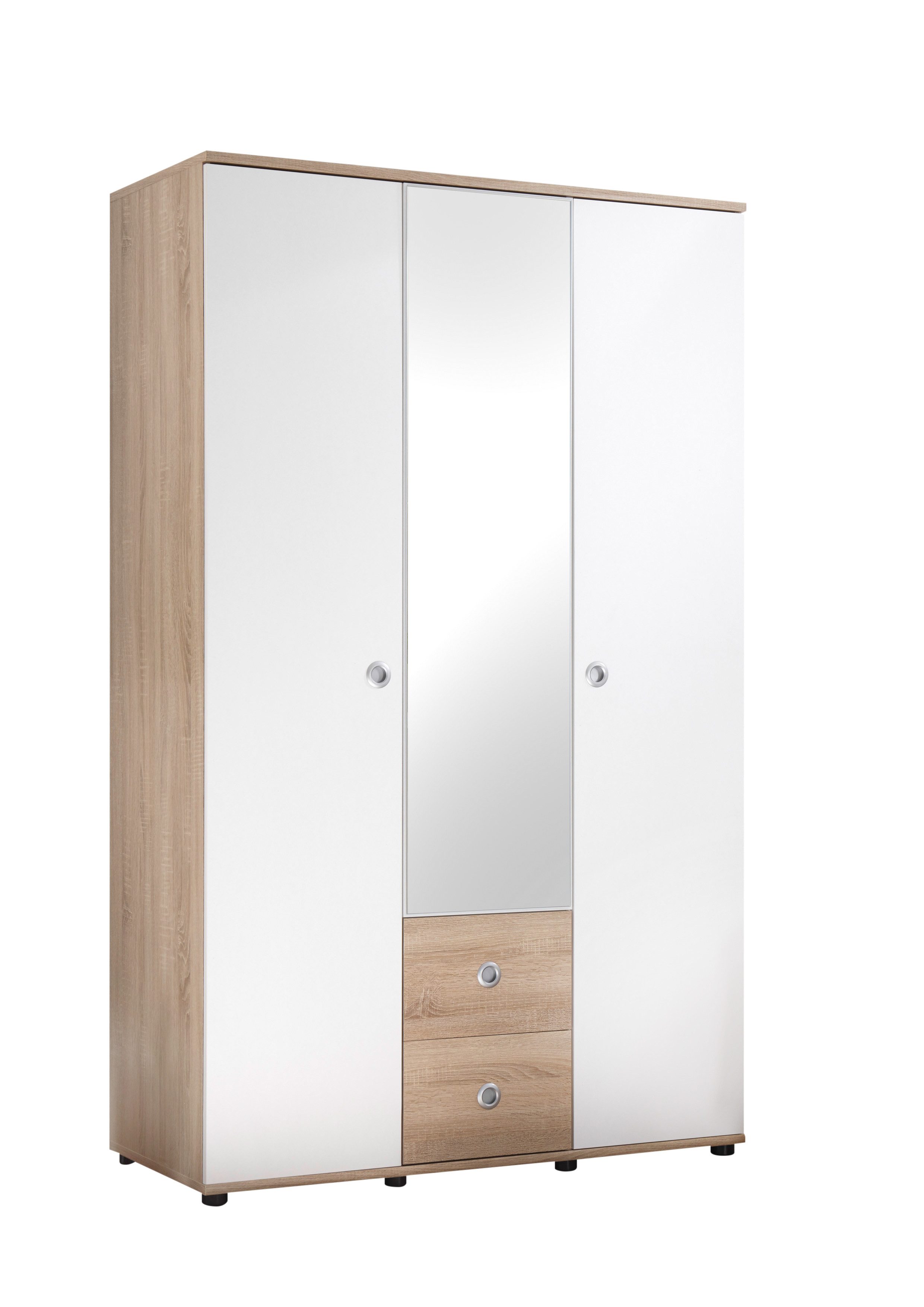 möbel-direkt.de Complete Baby Room Set Wiki, (Value Set, 4-piece, wardrobe, baby bed, slatted frame, changing table, freestanding shelf), Made in Europe