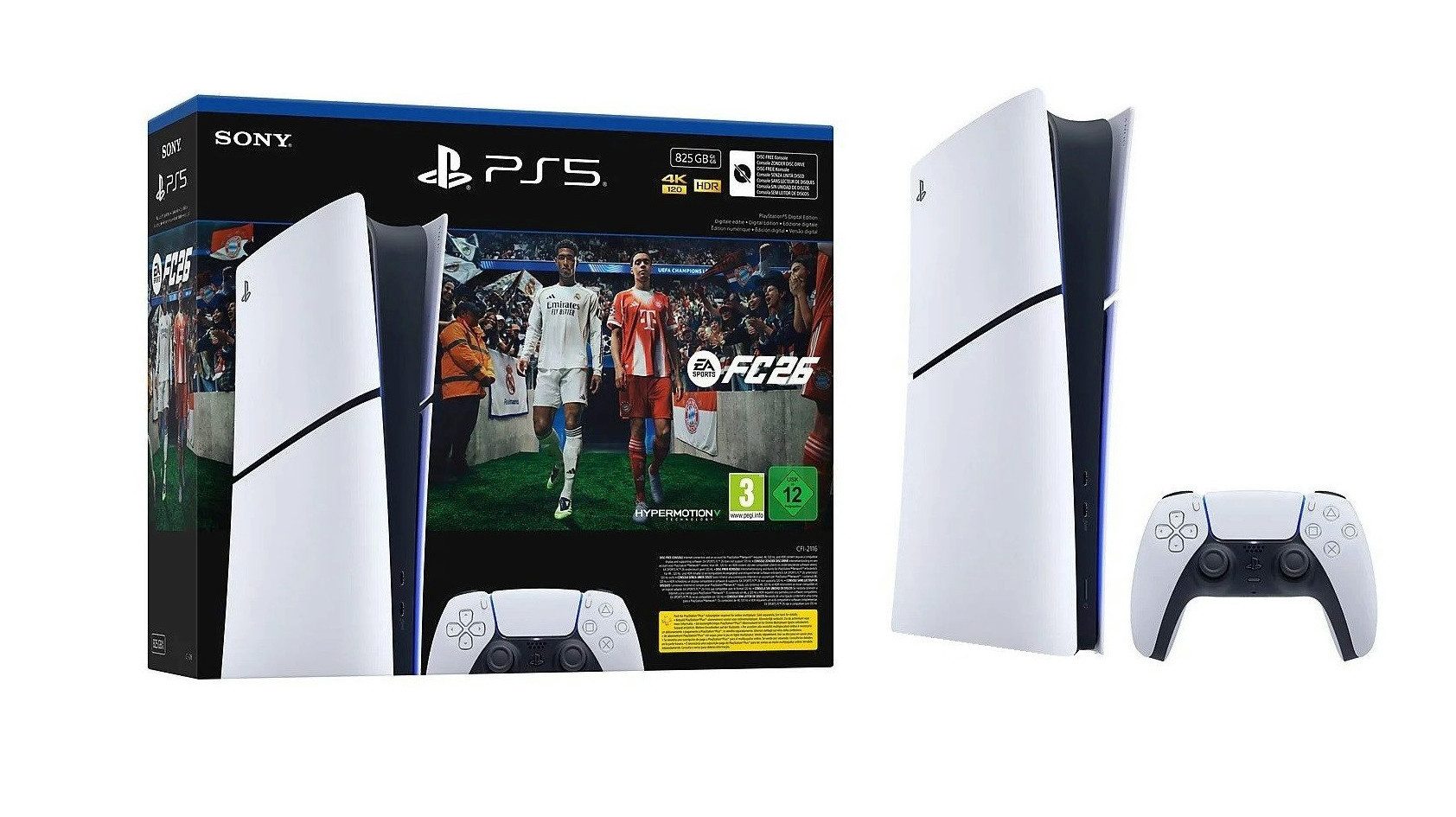 Playstation PlayStation 5 Digital Edition Slim + EA Sports FC 26 Code PS5 Slim