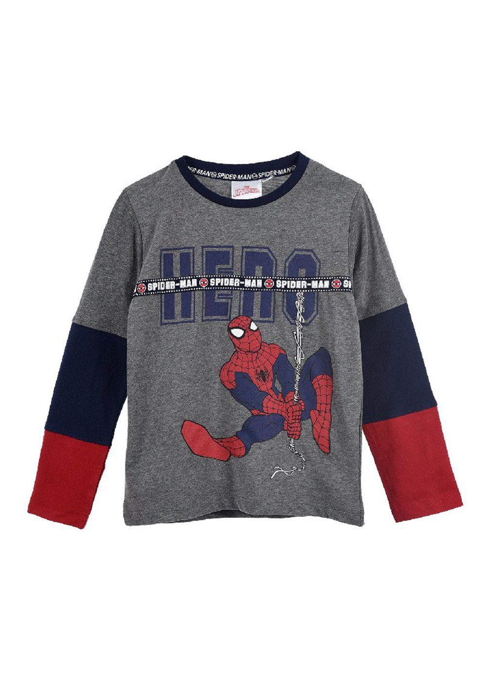 Spiderman Langarmshirt Jungen Longsleeve T-Shirt Kinder Langarm-Shirt