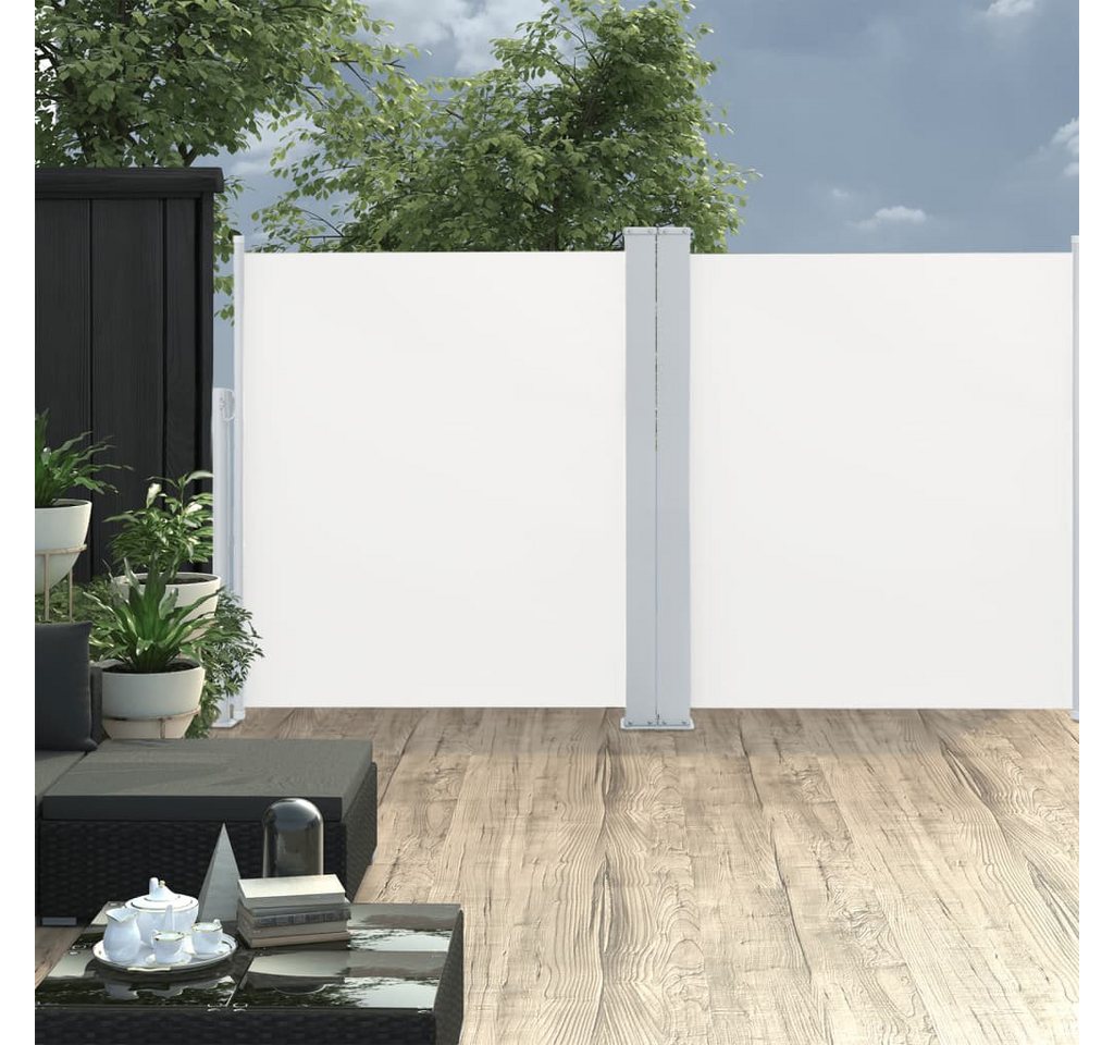 Thumbnail - vidaXL Seitenmarkise Ausziehbare Seitenmarkise Doppelt 170 x 600 cm Creme