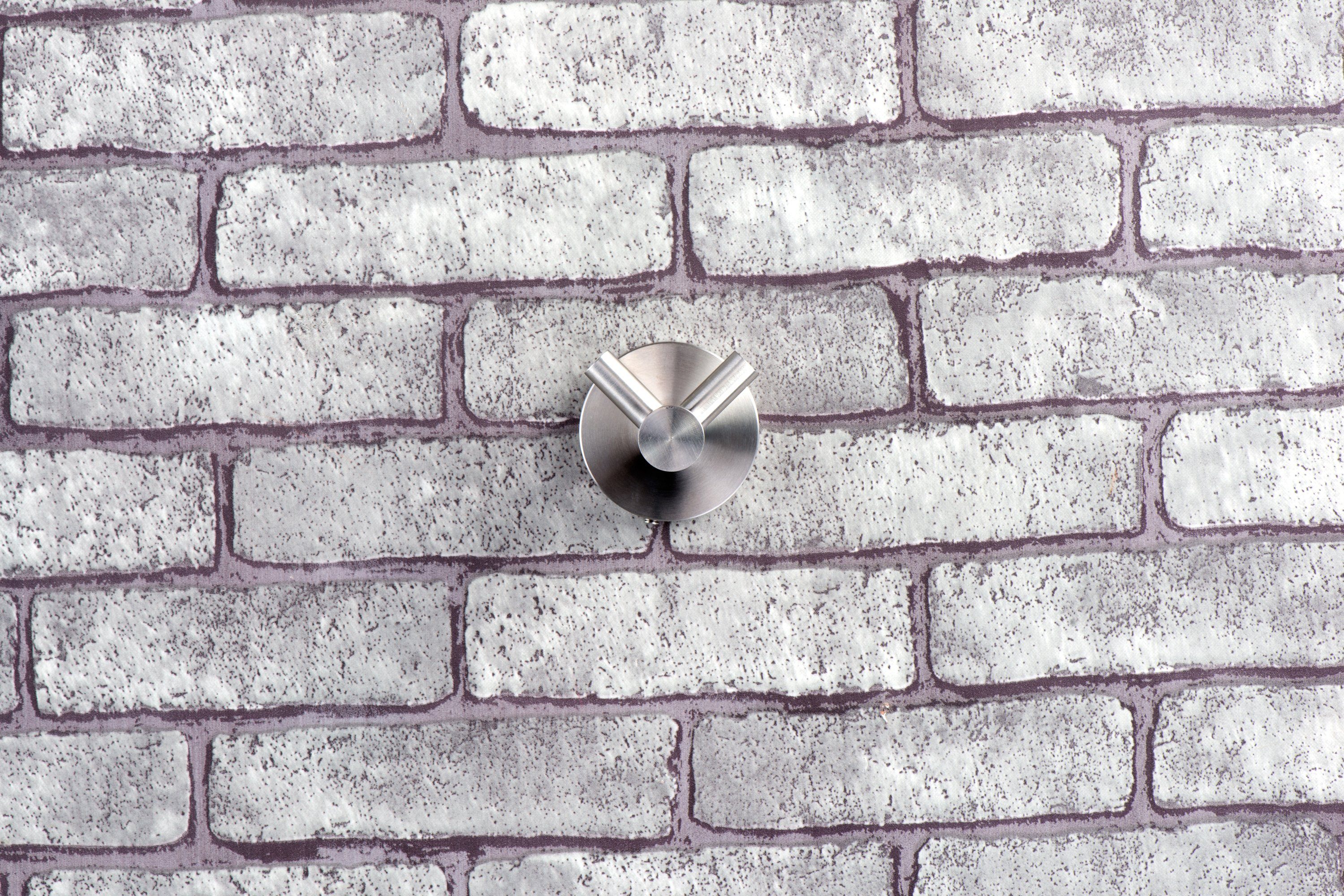 Ambrosya Doppelhaken Handtuchhalter aus Edelstahl - Handtuchhaken Wandhaken günstig online kaufen