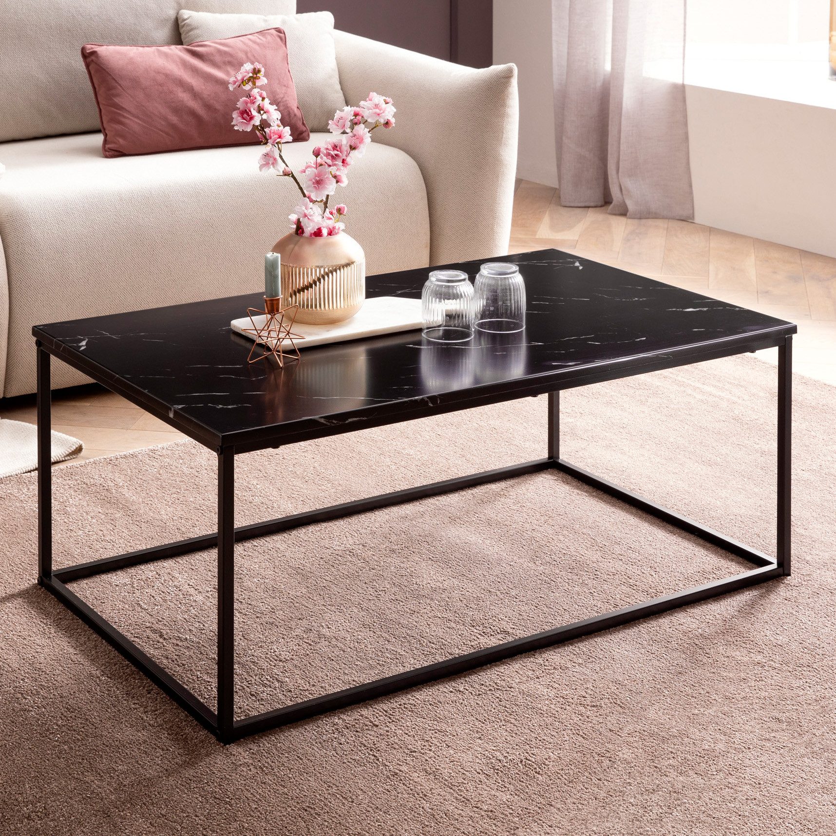 FINEBUY Couchtisch FB36841 (100x60x40 cm, Sofatisch günstig online kaufen