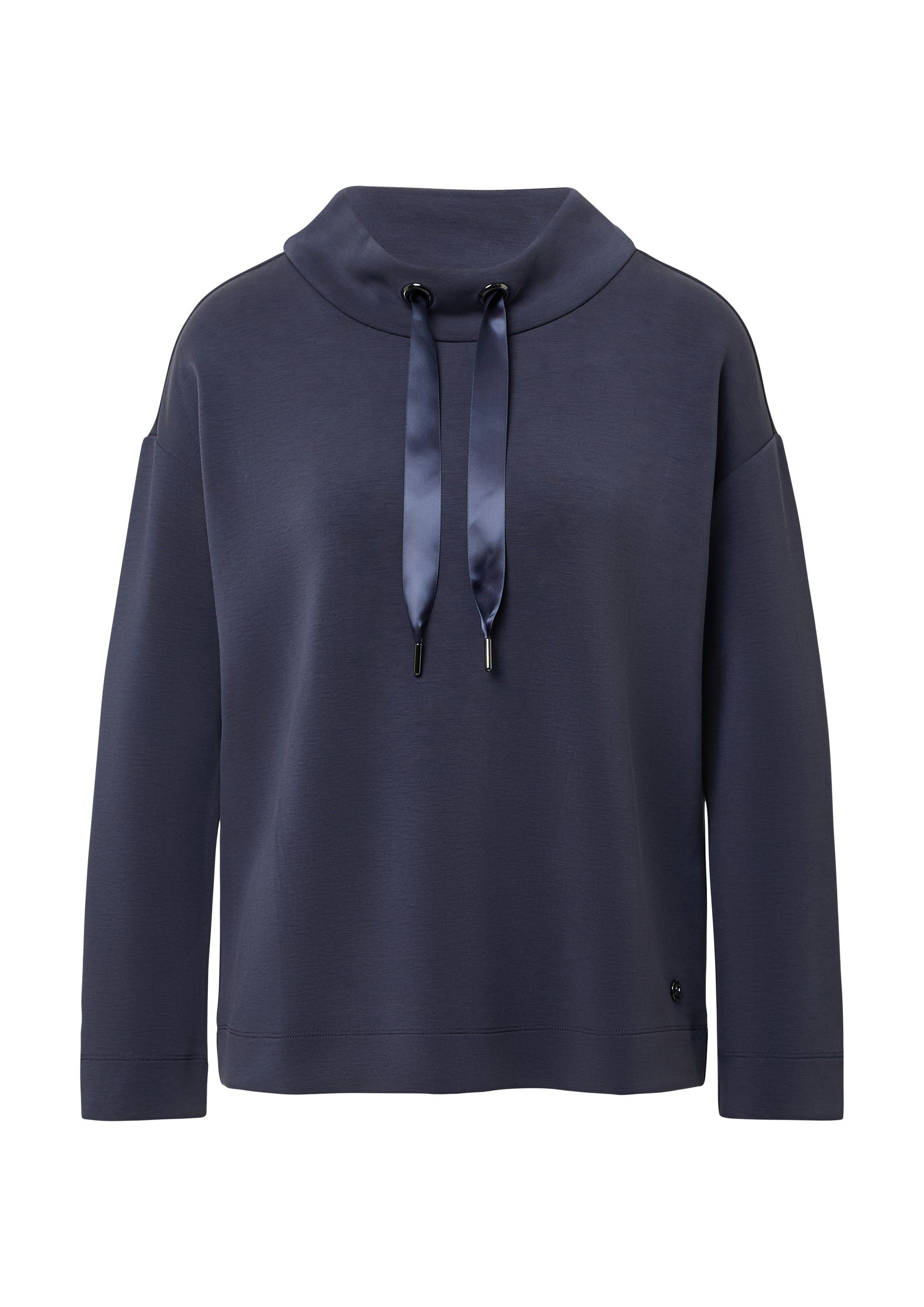 s.Oliver Sweatshirt Sweatshirt Langarm-Sweatshirt aus Modalmix im Relaxed Fit mit Stehkragen