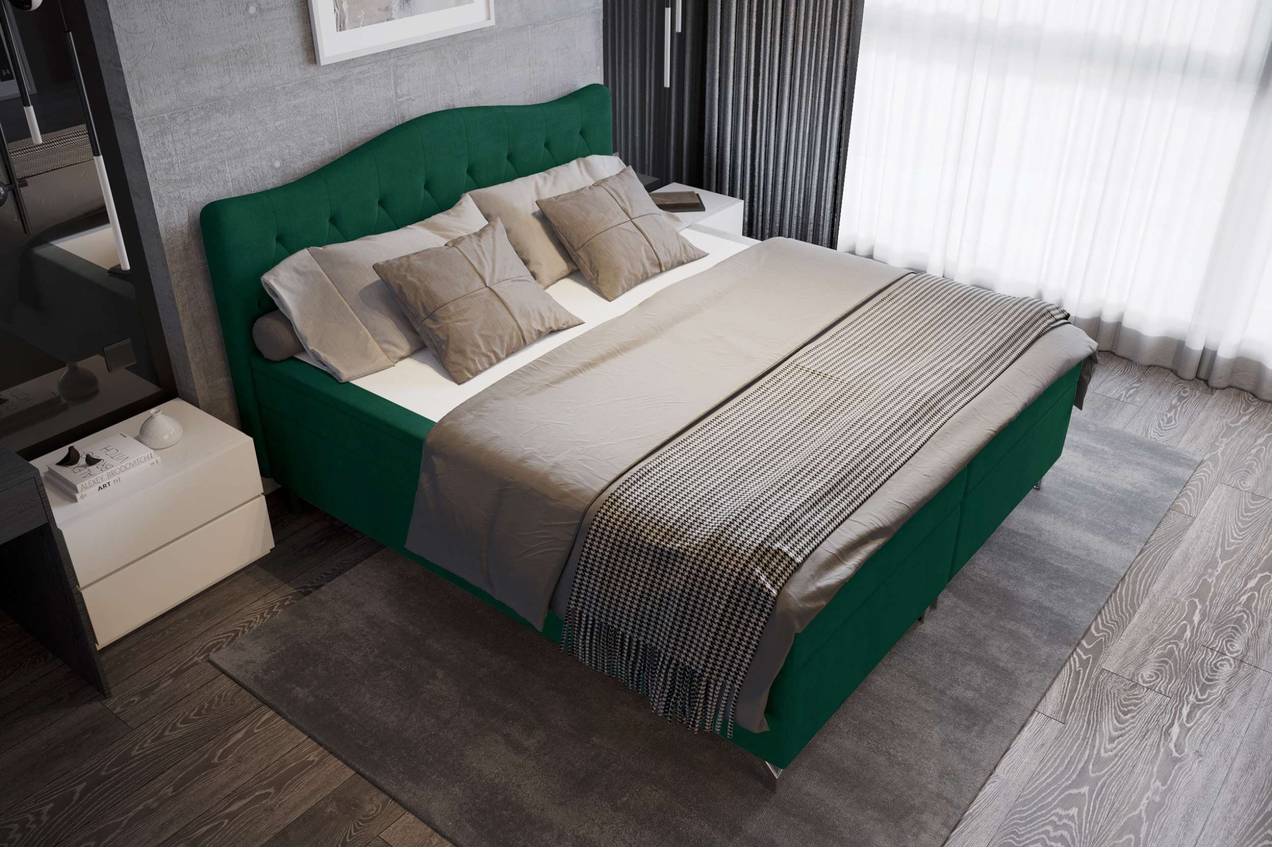 99rooms Boxspringbett Heaven (Schlafzimmerbett, Bett), mit günstig online kaufen