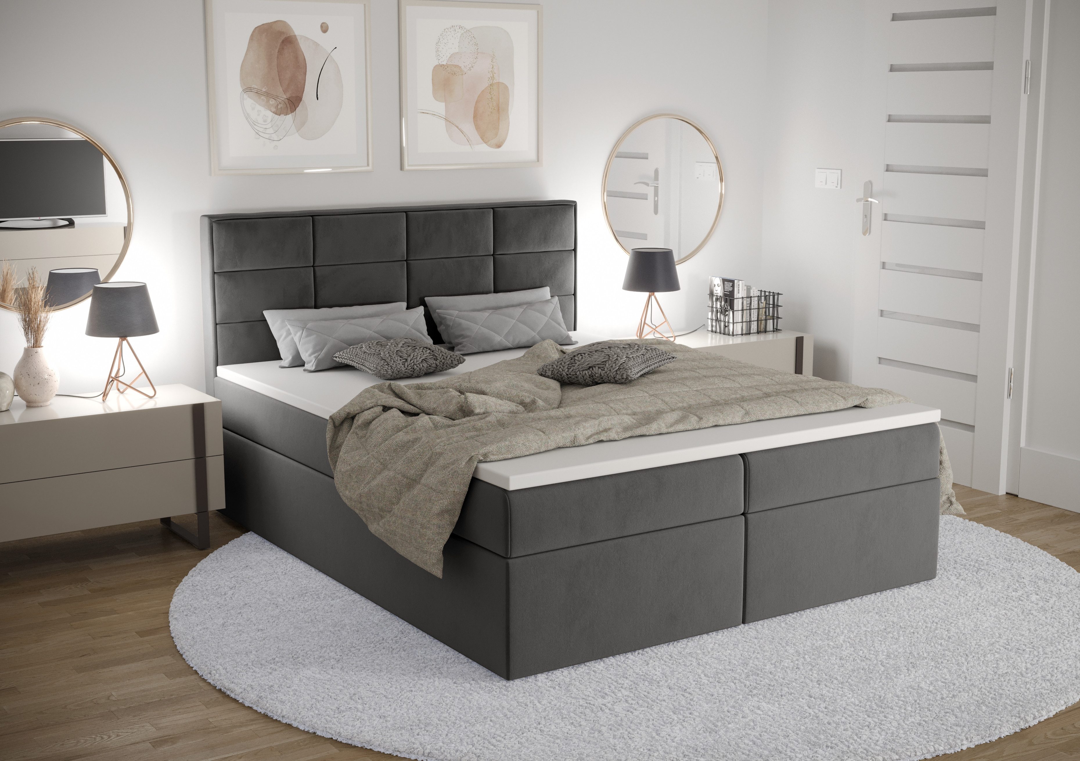 B&B Home Boxspringbett Kaja (H3 Matratze günstig online kaufen