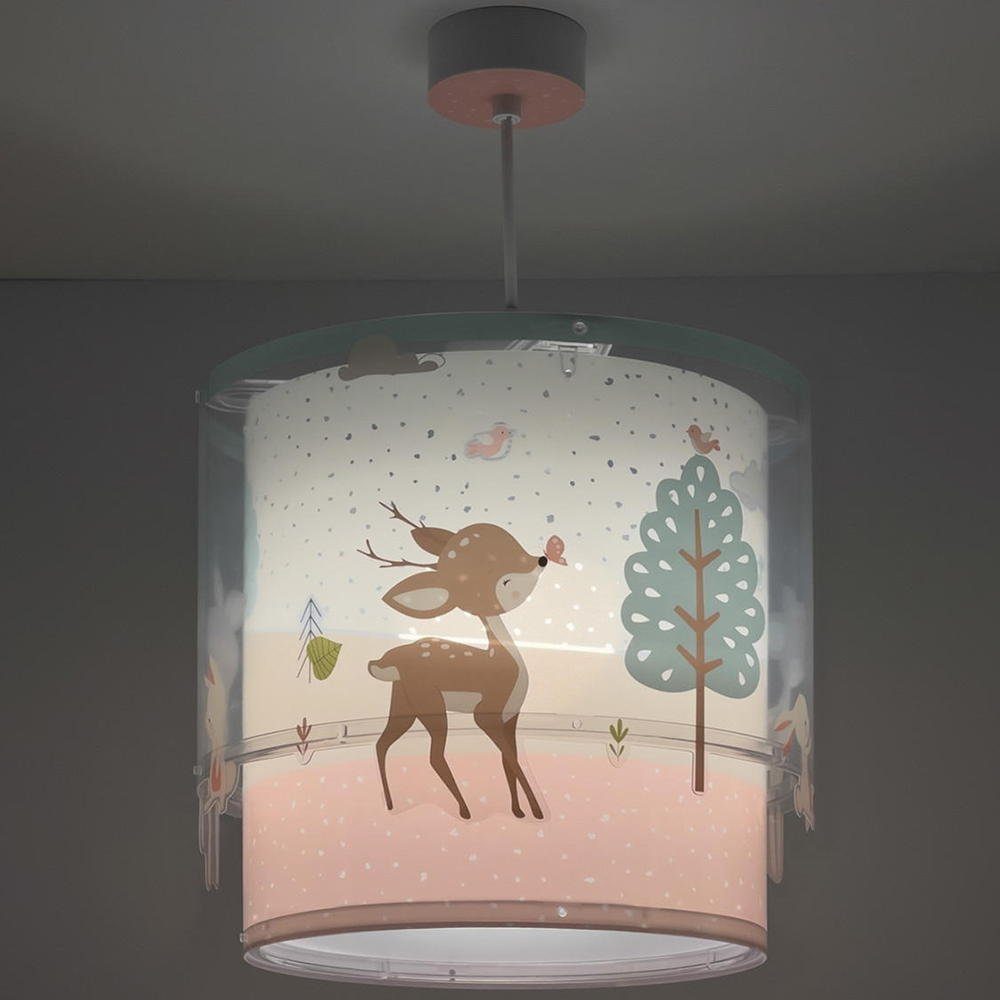 Nein, keine Hängeleuchte, und Weiß Pendelleuchte Hängeleuchte Pendellampe, Loving click-licht E27, warmweiss, Leuchtmittel in enthalten: Angabe, Pendelleuchte Rosa Deer