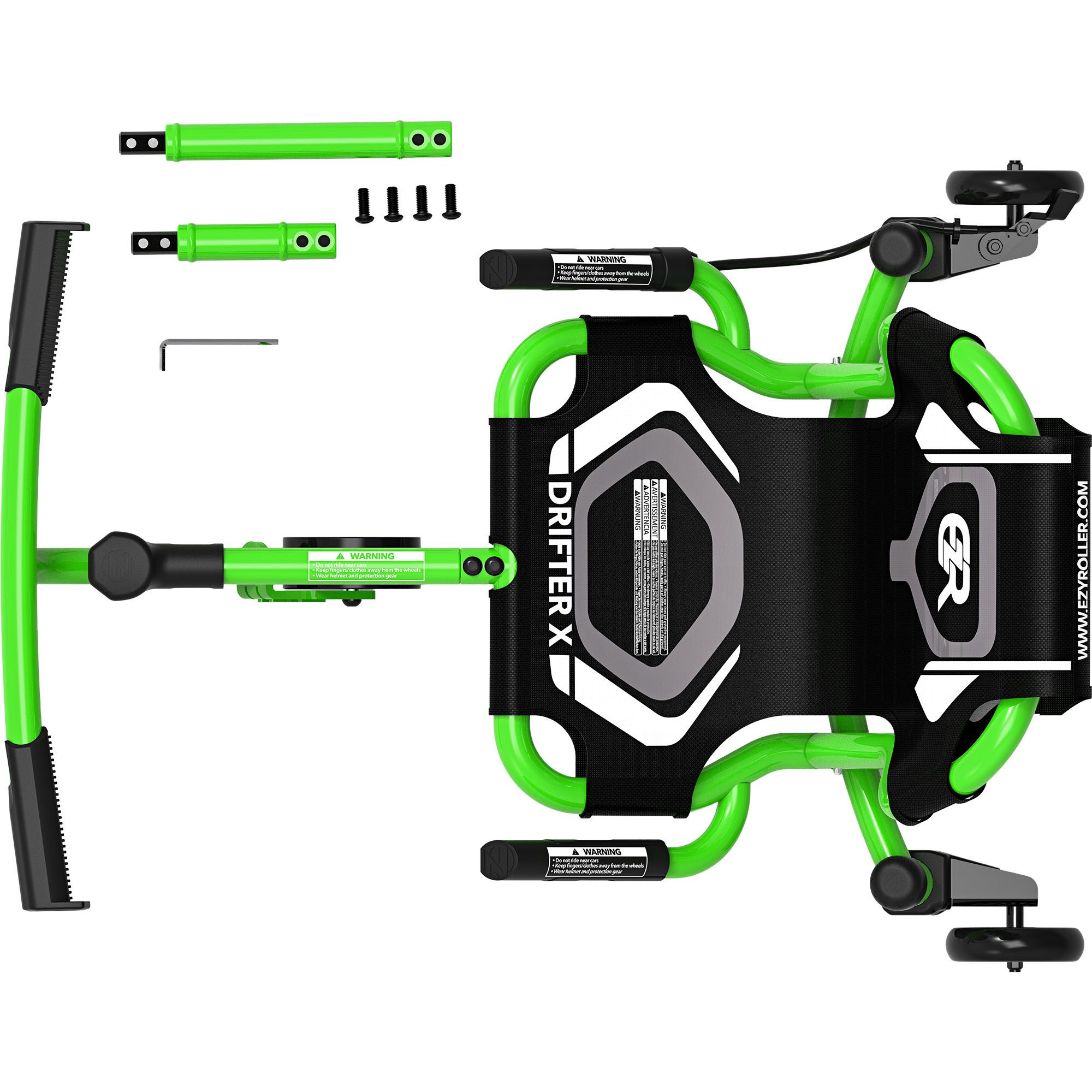 EzyRoller Tretfahrzeug Drifter X, Kinderfahrzeug Dreiradscooter 4 - 14+ Jahre Spielgeräte für draußen