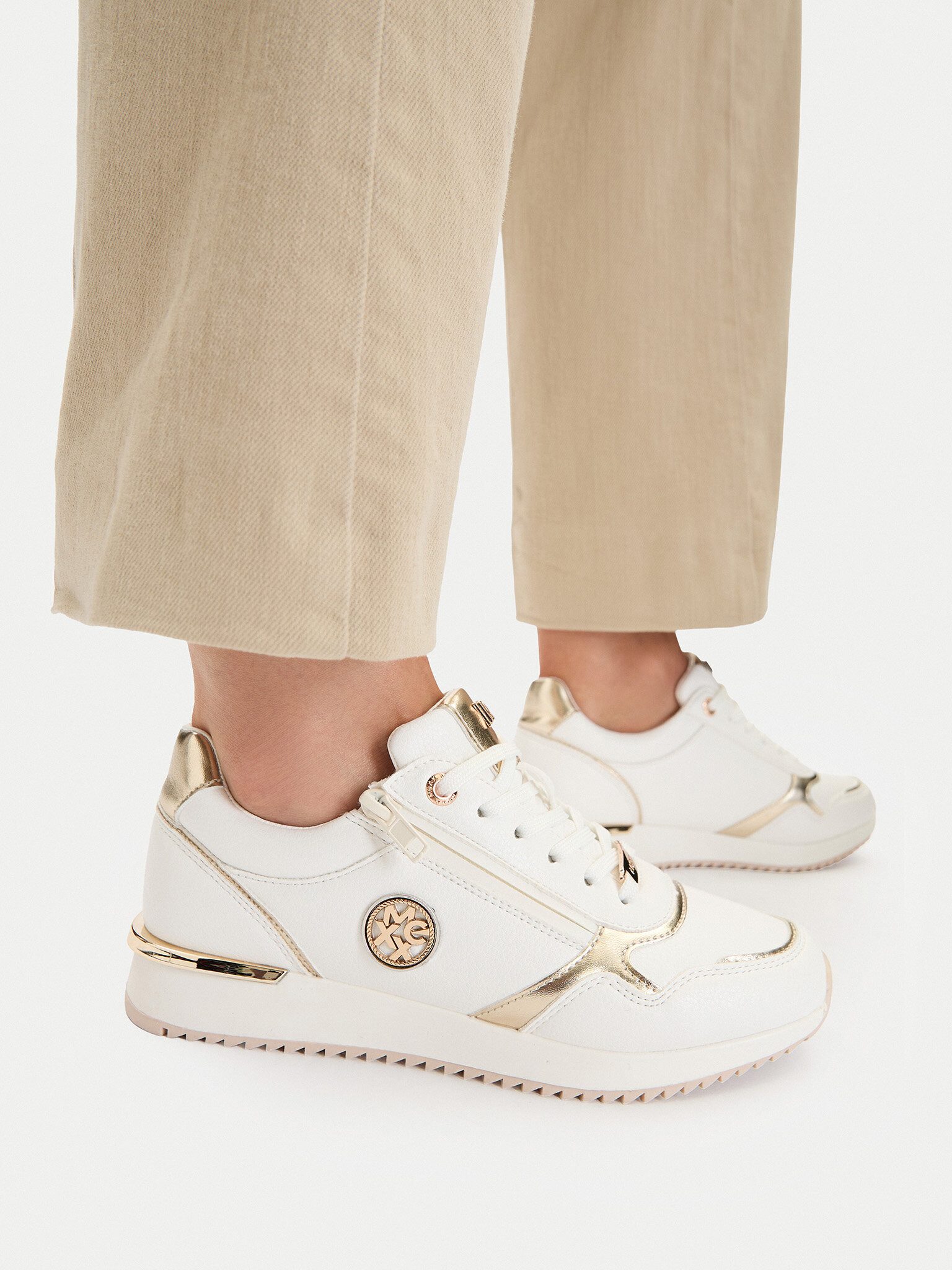 Mexx Mexx Damenschuhe Weiß, Gold MEXX-CEO-MI001013151W Weiß Sneaker