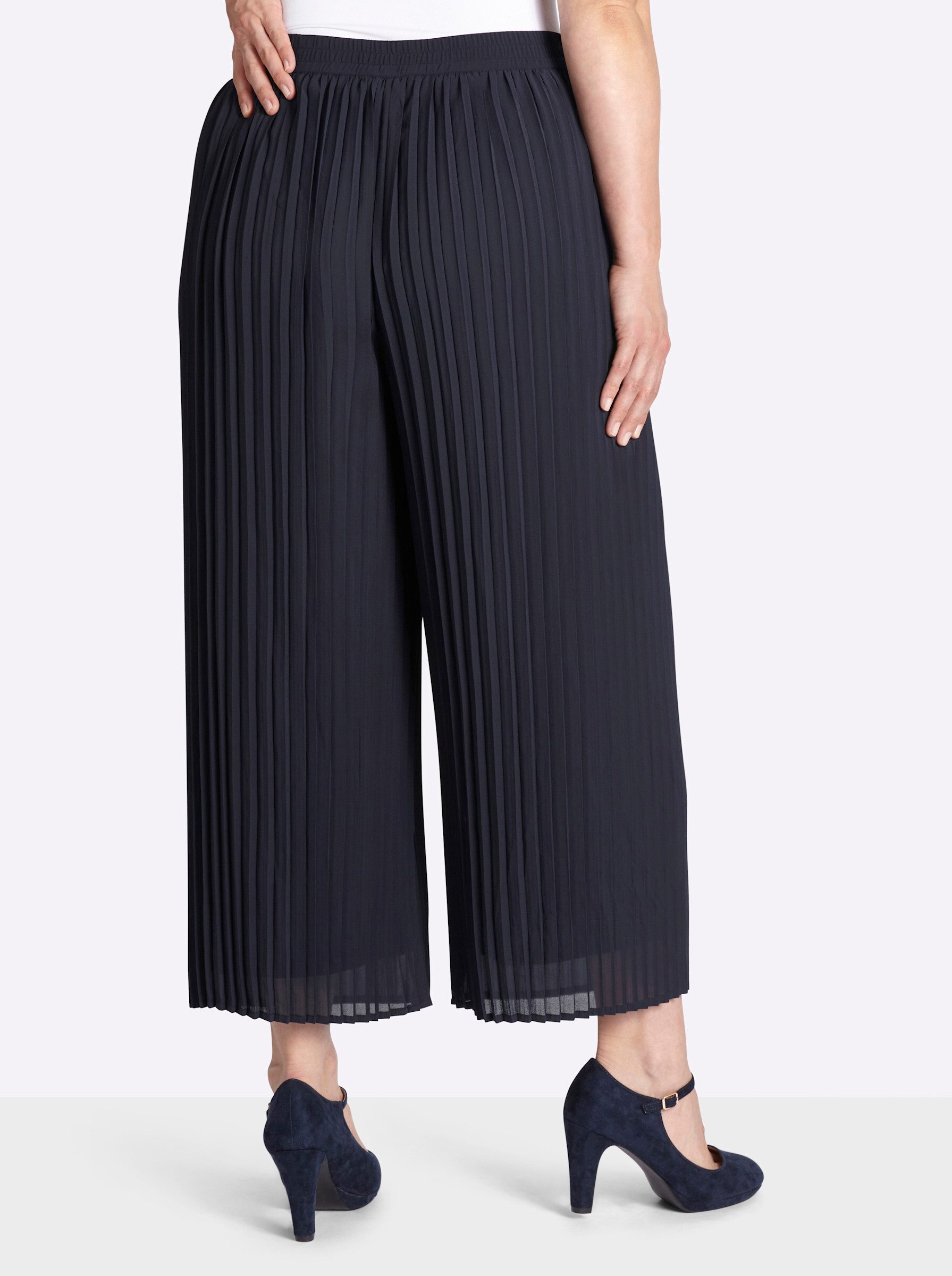 Sheego Shorts Plisseehose erhöht günstig online kaufen