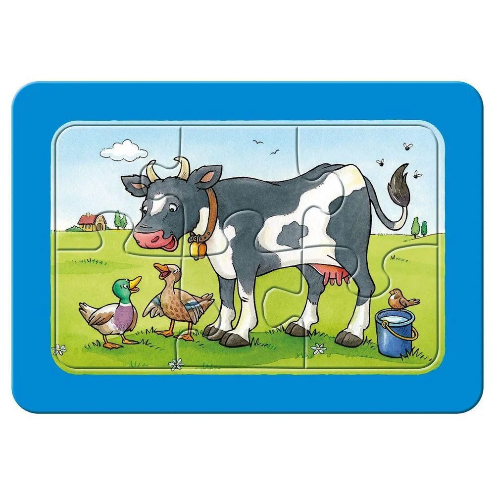 Ravensburger Puzzle Gute Tierfreunde. My first puzzle - Rahmenpuzzle 3 x 6 Teile, 19 Puzzleteile