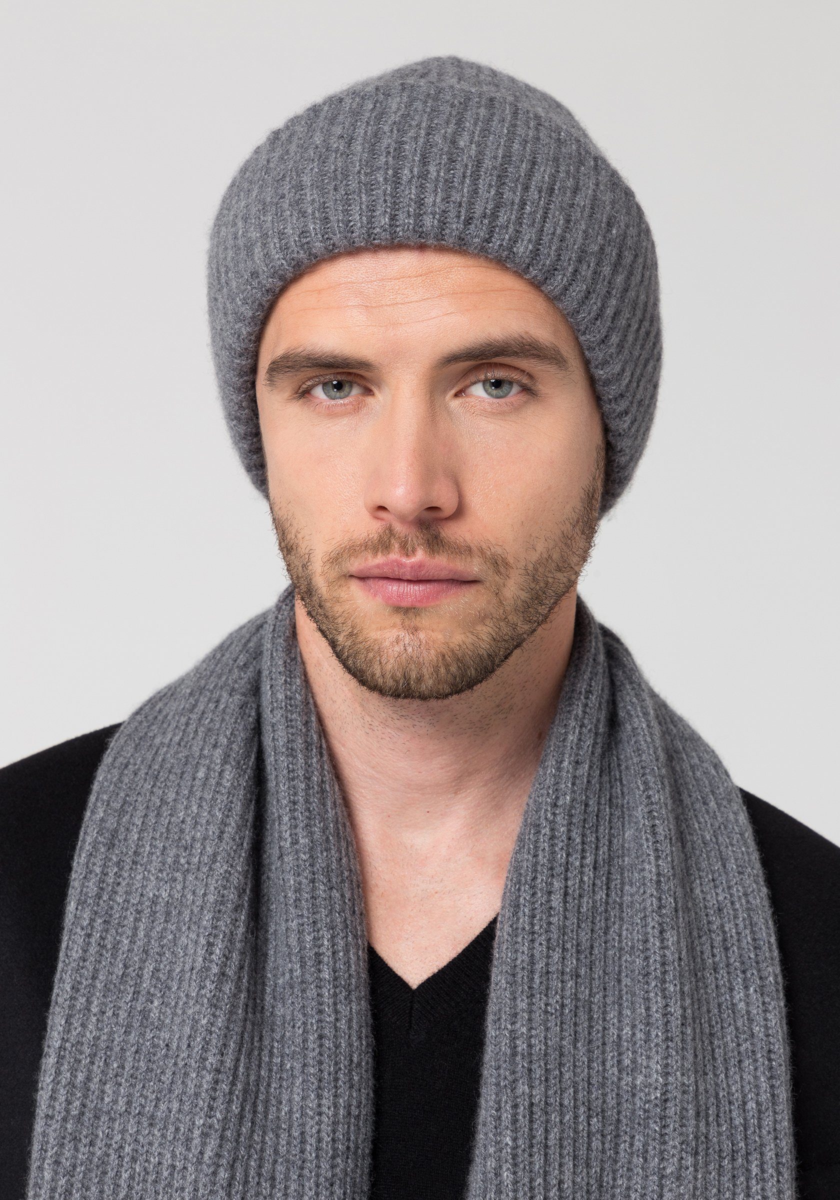 Style & Republic Beanie Kaschmir Chunky Beanie Herren